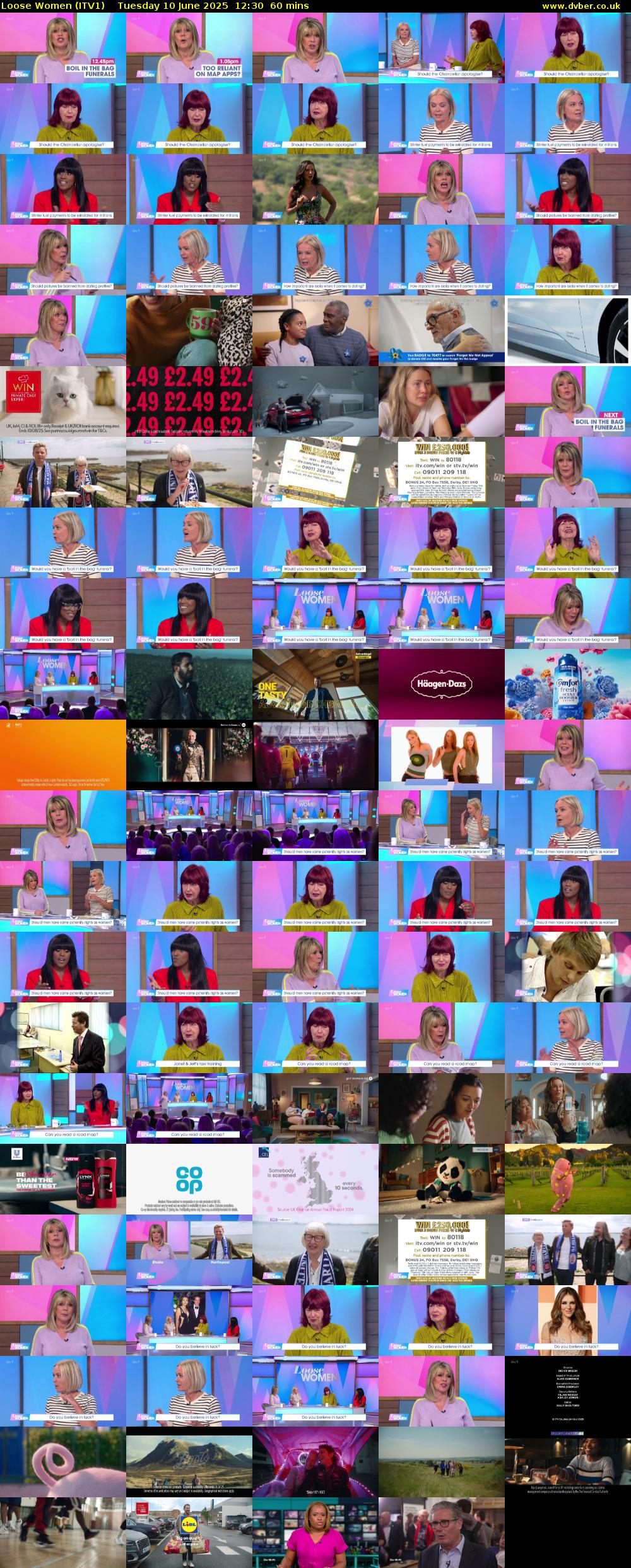 Loose Women (ITV1) Tuesday 10 June 2025 12:30 - 13:30