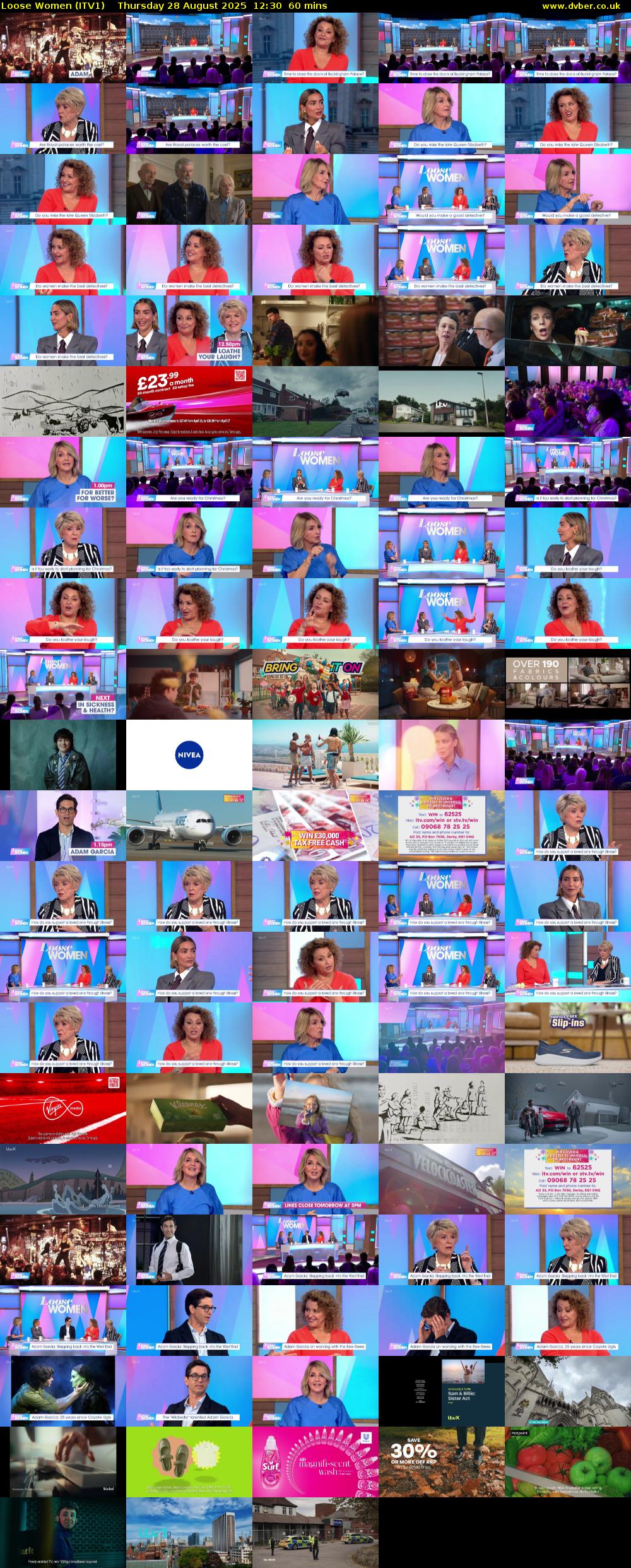 Loose Women (ITV1) Thursday 28 August 2025 12:30 - 13:30