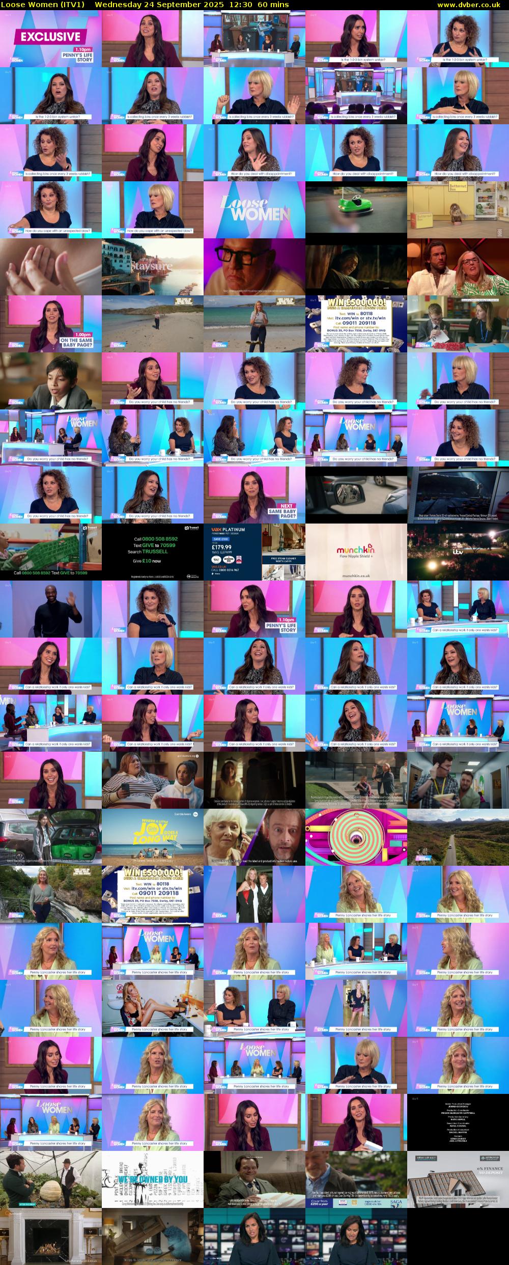 Loose Women (ITV1) Wednesday 24 September 2025 12:30 - 13:30