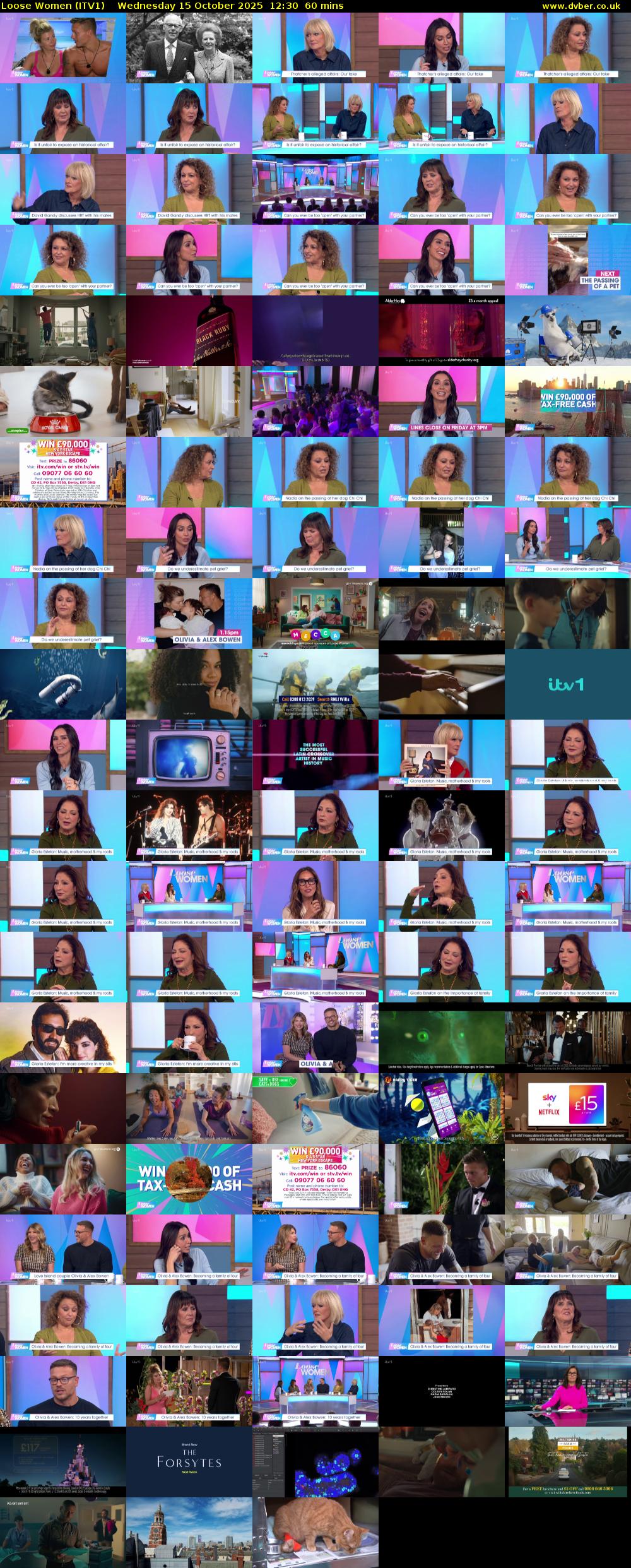Loose Women (ITV1) Wednesday 15 October 2025 12:30 - 13:30