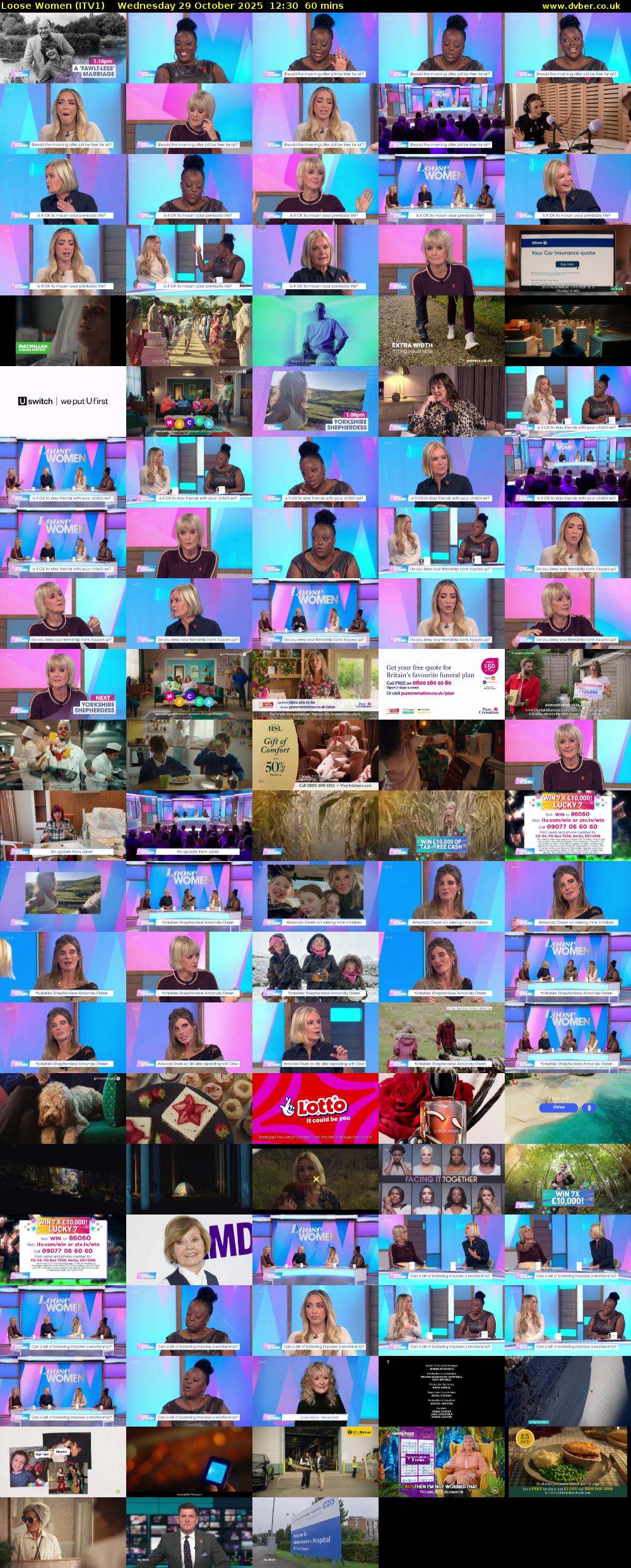 Loose Women (ITV1) Wednesday 29 October 2025 12:30 - 13:30