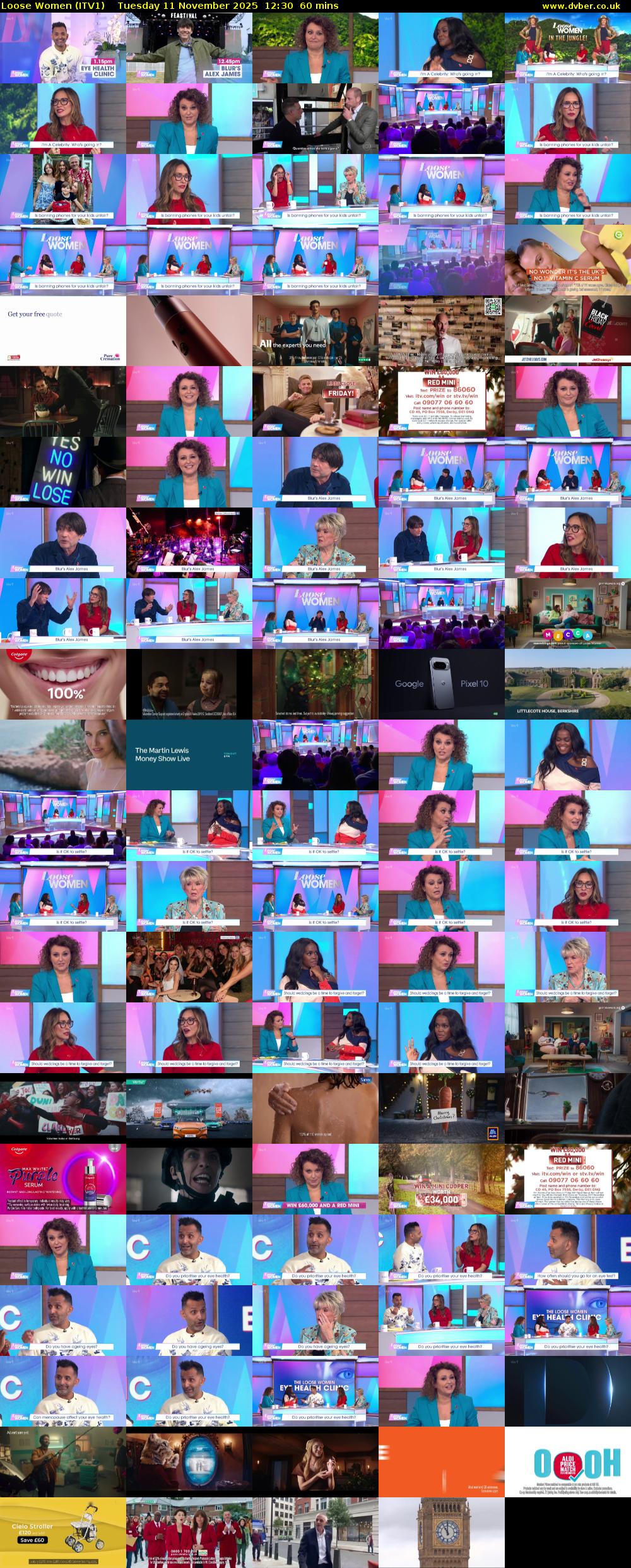 Loose Women (ITV1) Tuesday 11 November 2025 12:30 - 13:30