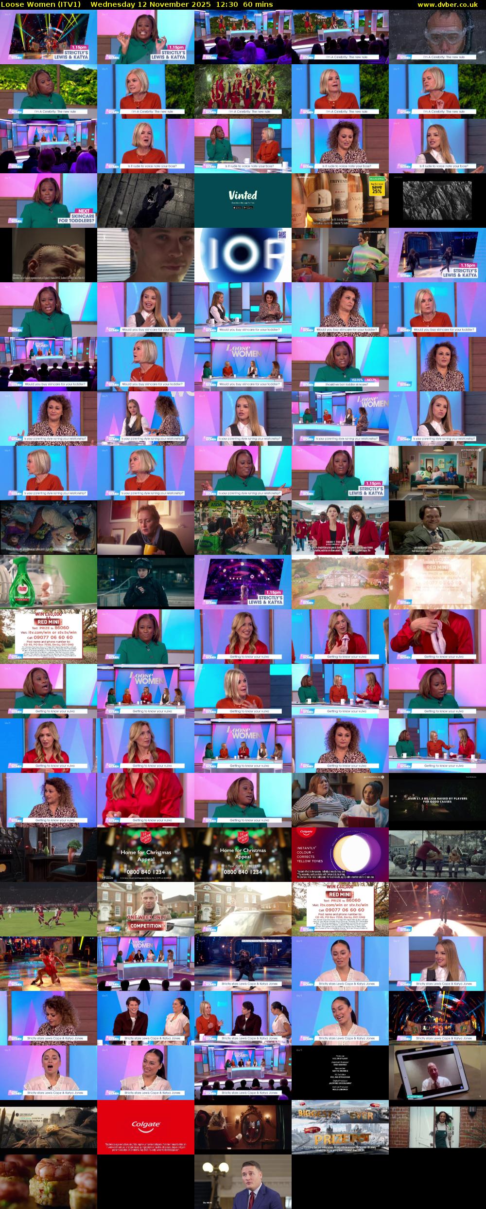 Loose Women (ITV1) Wednesday 12 November 2025 12:30 - 13:30