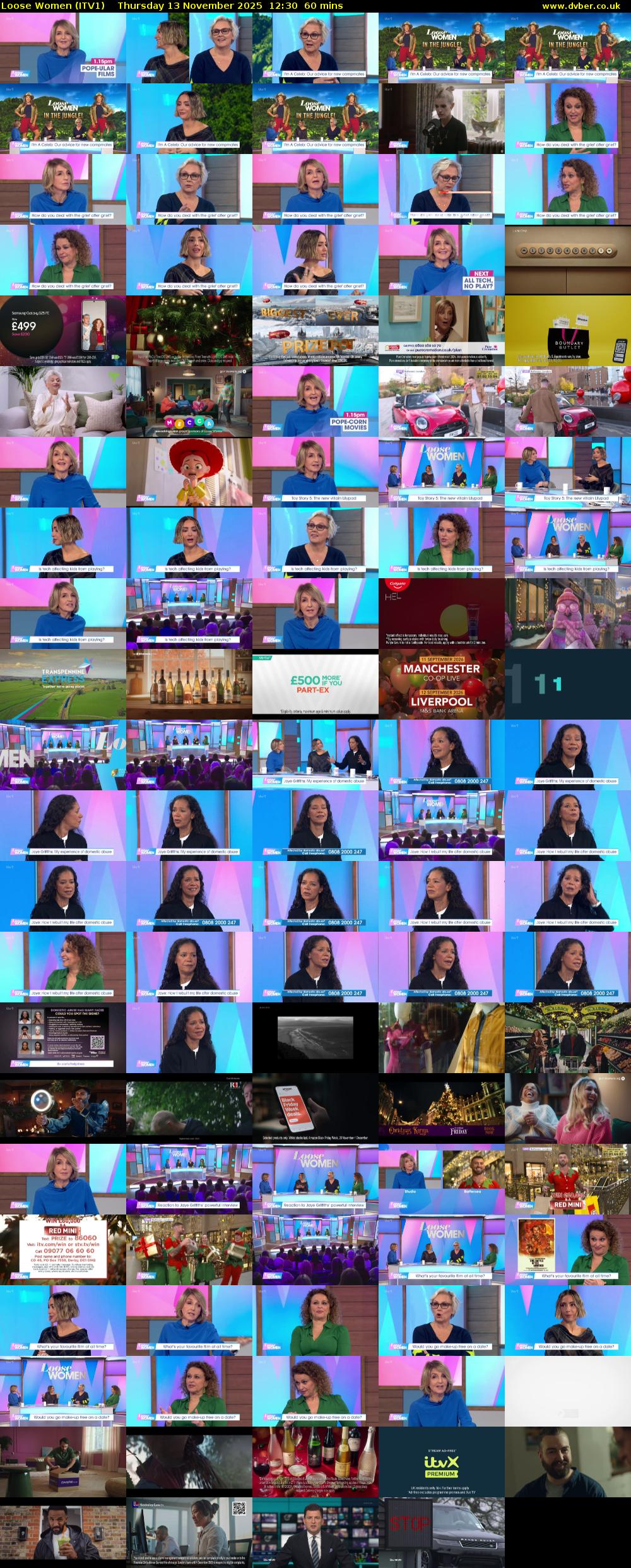 Loose Women (ITV1) Thursday 13 November 2025 12:30 - 13:30