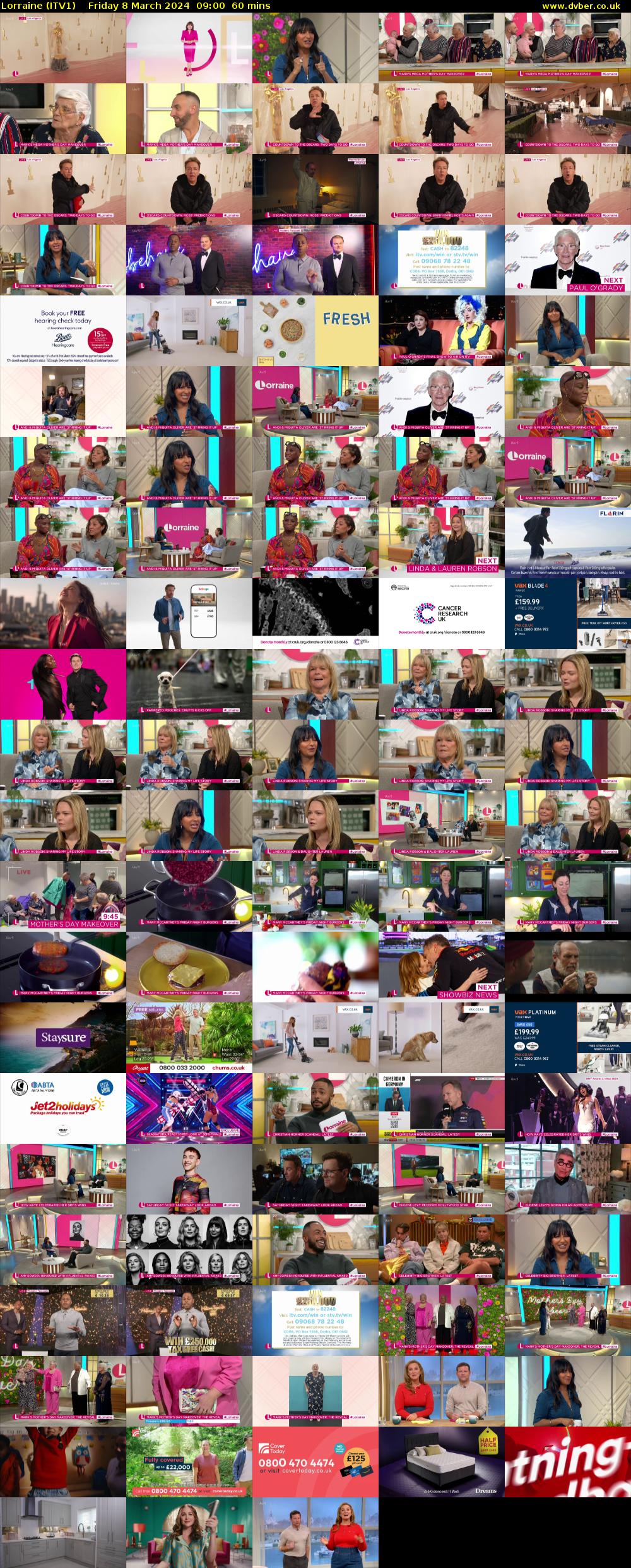 Lorraine (ITV1) Friday 8 March 2024 09:00 - 10:00
