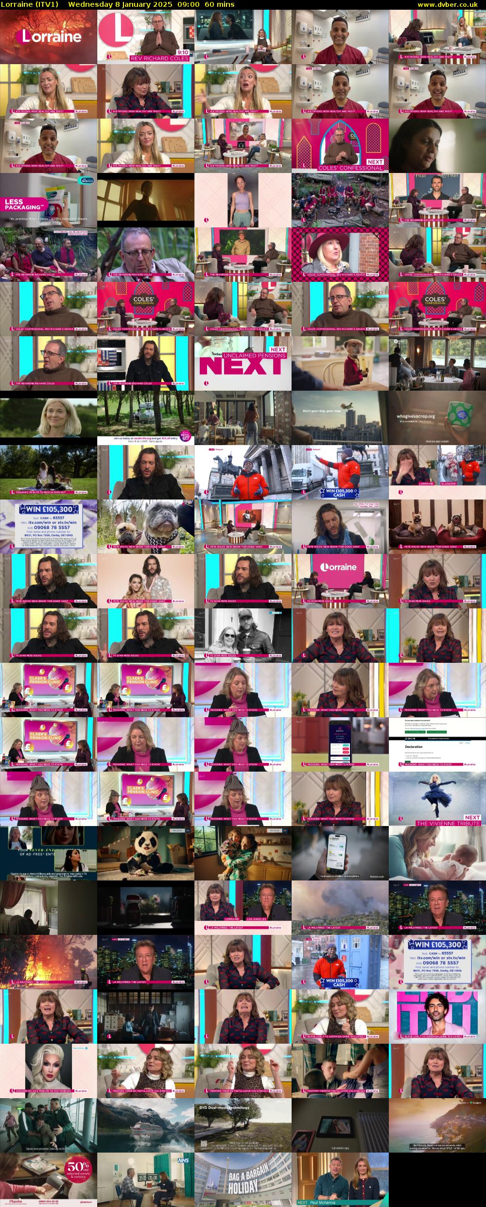 Lorraine (ITV1) Wednesday 8 January 2025 09:00 - 10:00