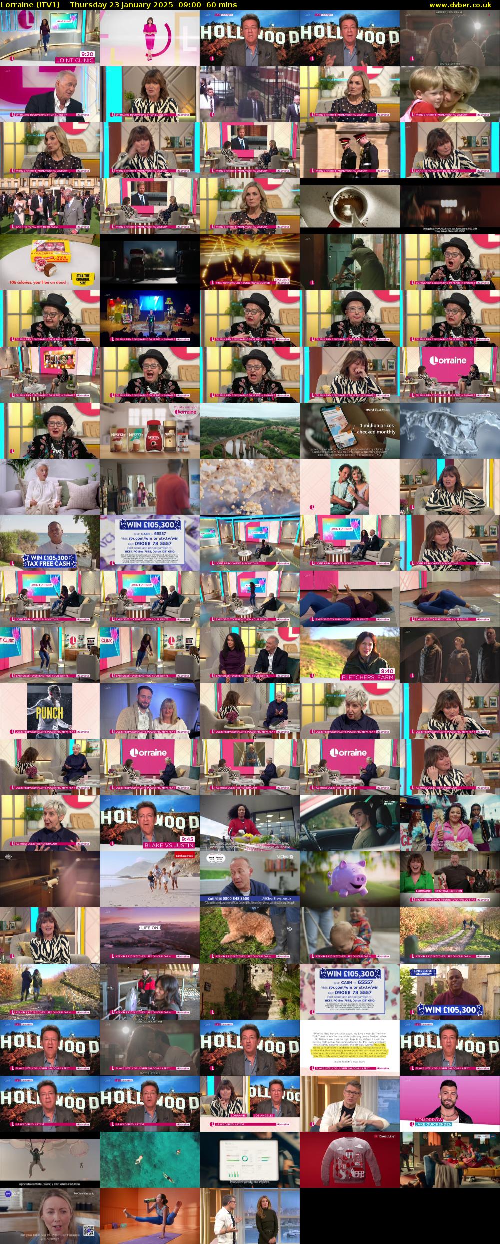 Lorraine (ITV1) Thursday 23 January 2025 09:00 - 10:00