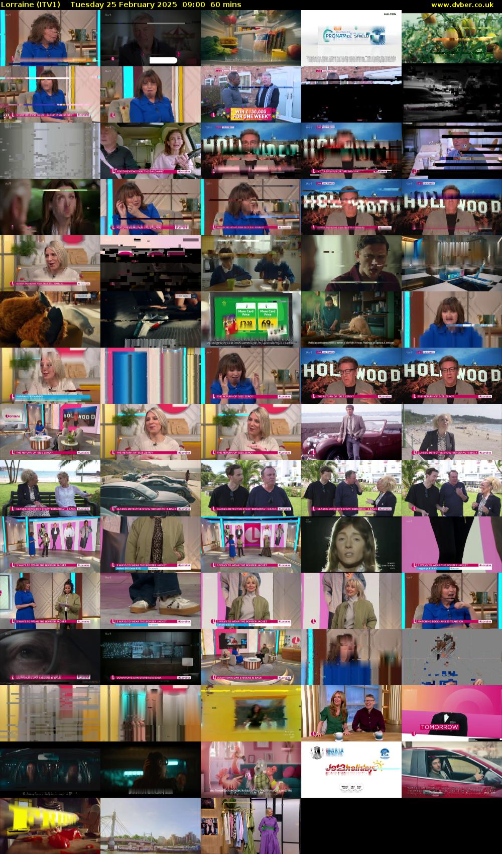 Lorraine (ITV1) Tuesday 25 February 2025 09:00 - 10:00