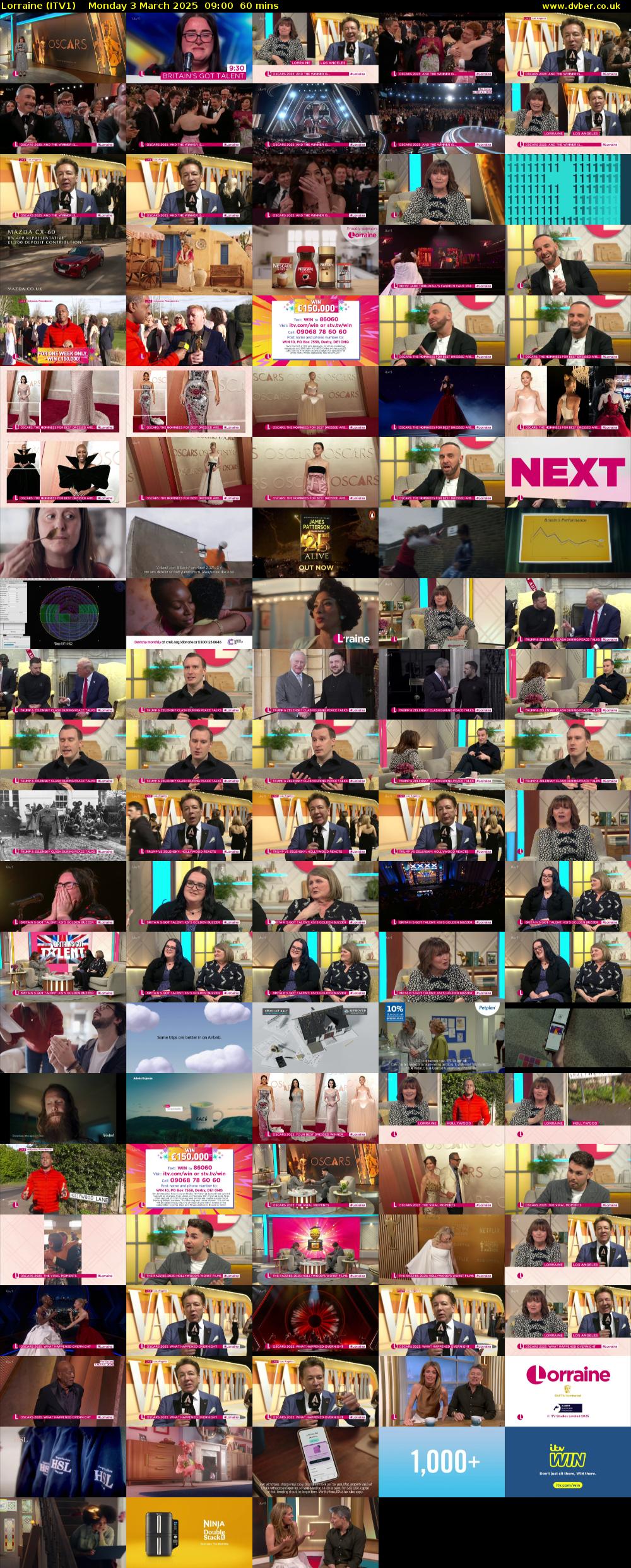 Lorraine (ITV1) Monday 3 March 2025 09:00 - 10:00