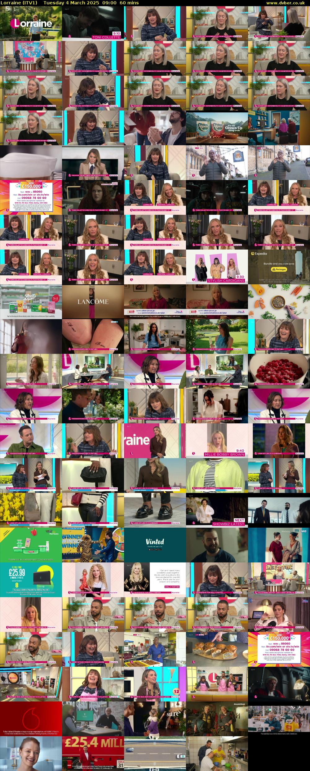 Lorraine (ITV1) Tuesday 4 March 2025 09:00 - 10:00