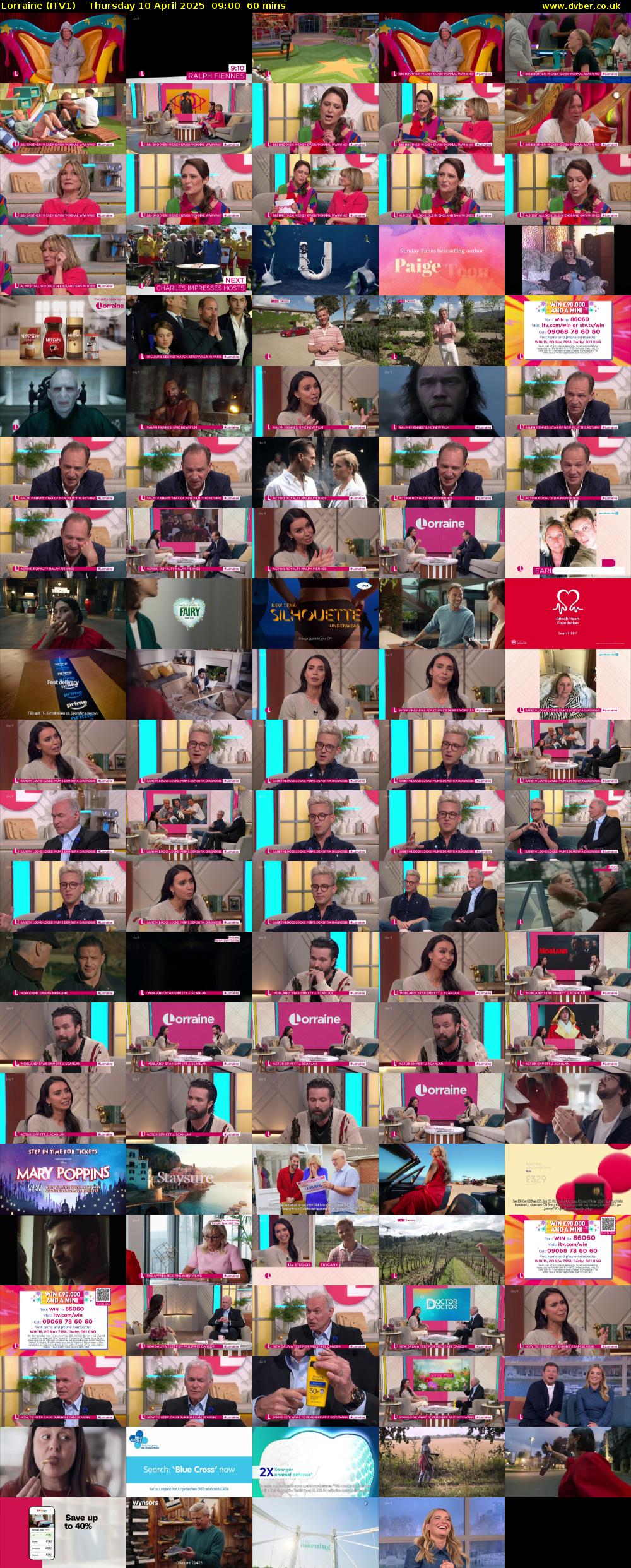 Lorraine (ITV1) Thursday 10 April 2025 09:00 - 10:00