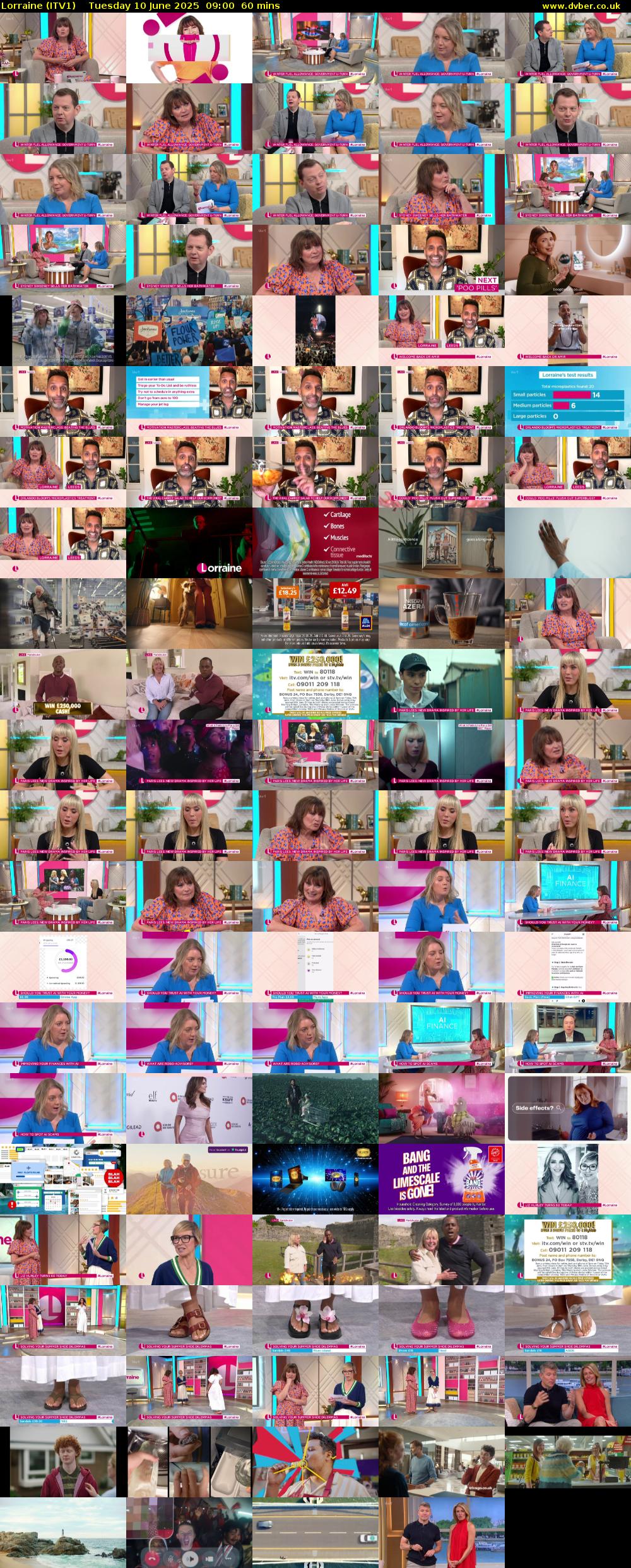 Lorraine (ITV1) Tuesday 10 June 2025 09:00 - 10:00