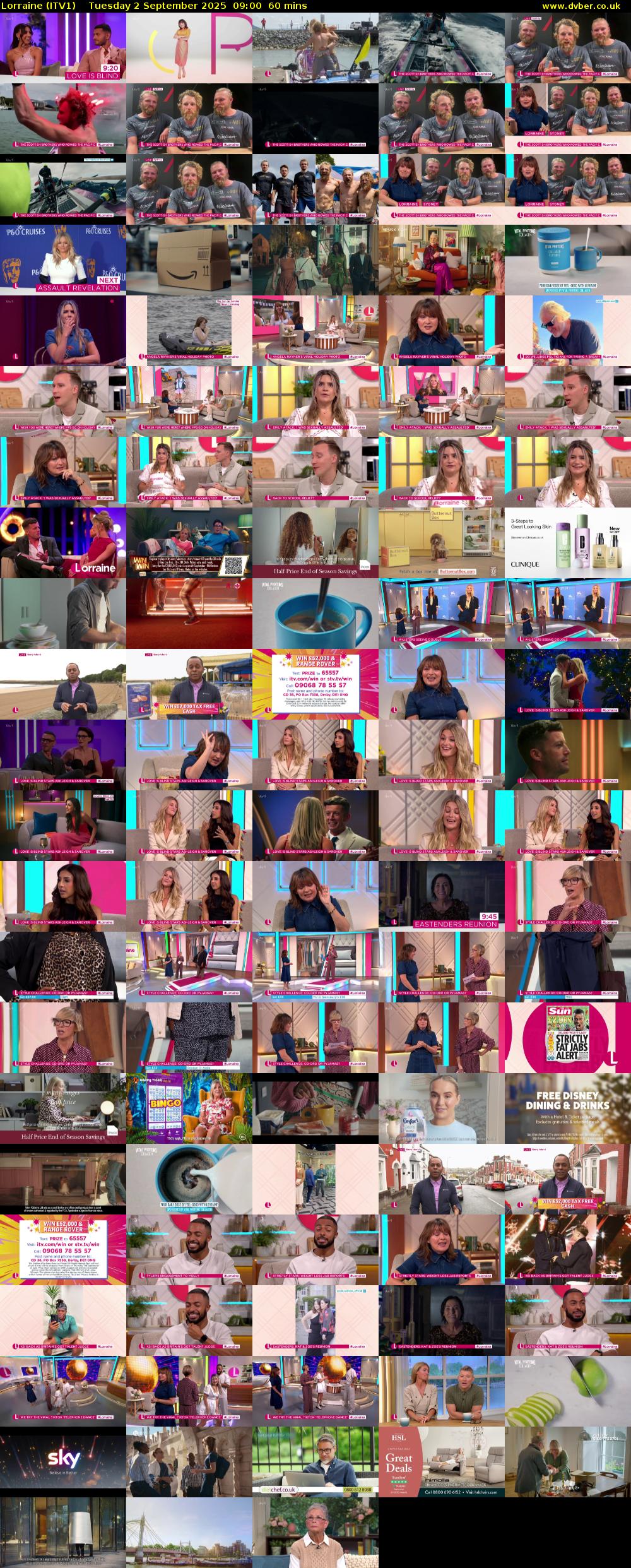 Lorraine (ITV1) Tuesday 2 September 2025 09:00 - 10:00