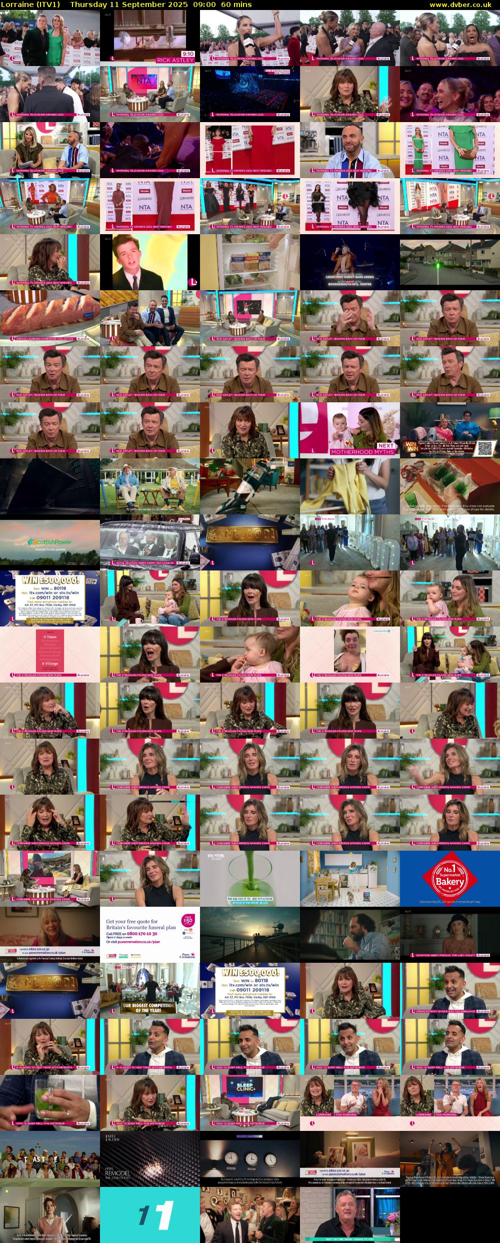 Lorraine (ITV1) Thursday 11 September 2025 09:00 - 10:00