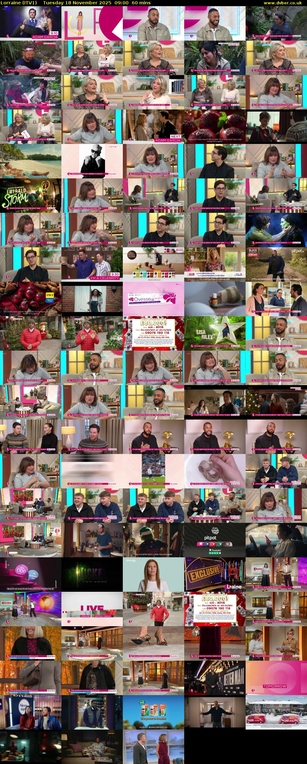 Lorraine (ITV1) Tuesday 18 November 2025 09:00 - 10:00
