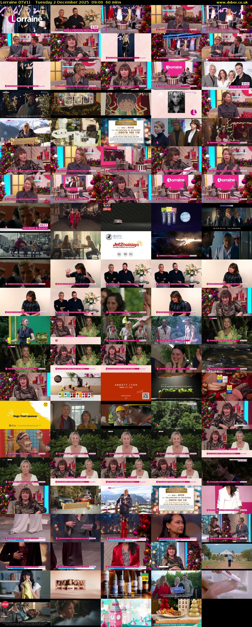 Lorraine (ITV1) Tuesday 2 December 2025 09:00 - 10:00