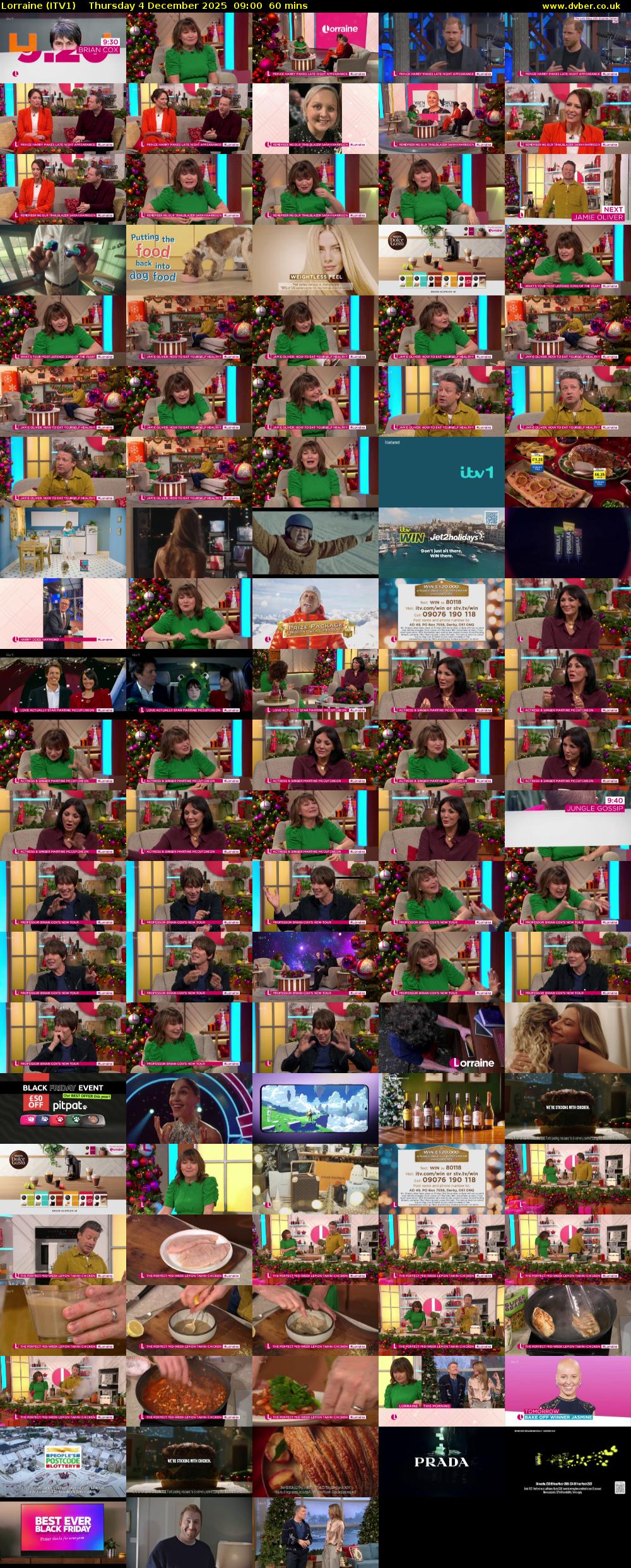 Lorraine (ITV1) Thursday 4 December 2025 09:00 - 10:00