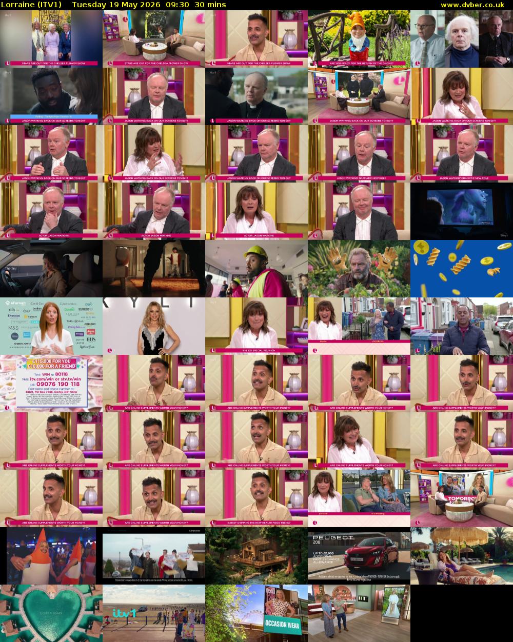Lorraine (ITV1) Tuesday 19 May 2026 09:30 - 10:00