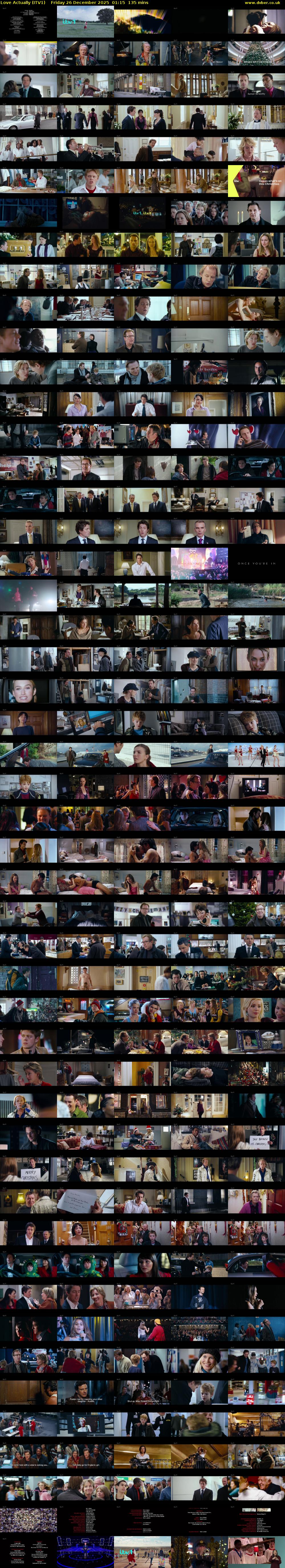 Love Actually (ITV1) Friday 26 December 2025 01:15 - 03:30