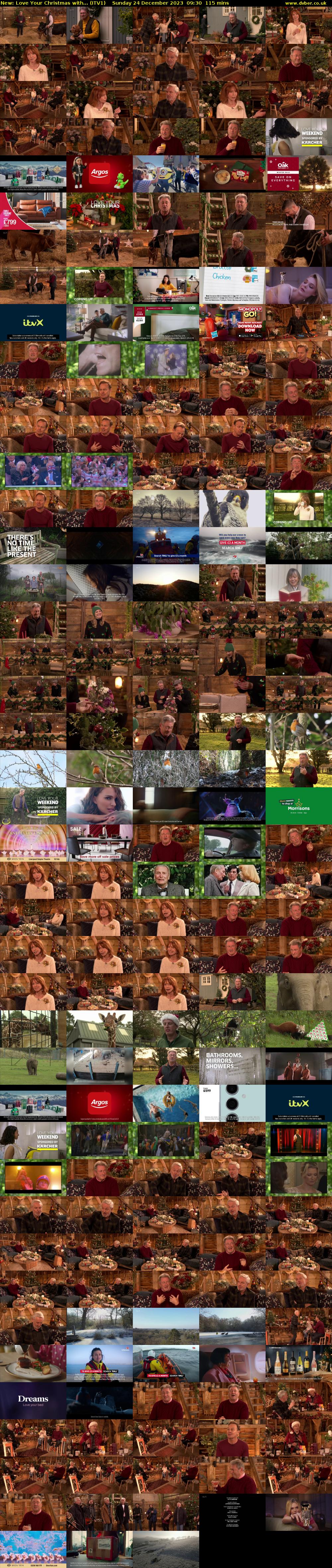 Love Your Christmas with... (ITV1) Sunday 24 December 2023 09:30 - 11:25