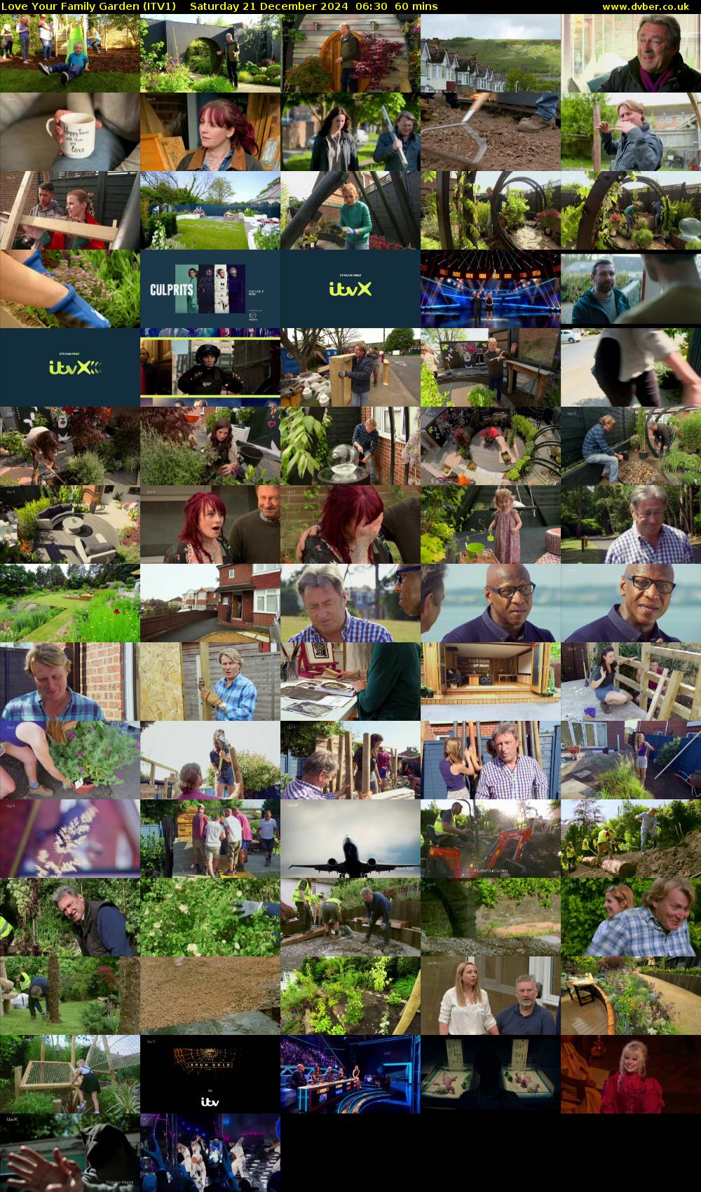 Love Your Family Garden (ITV1) Saturday 21 December 2024 06:30 - 07:30