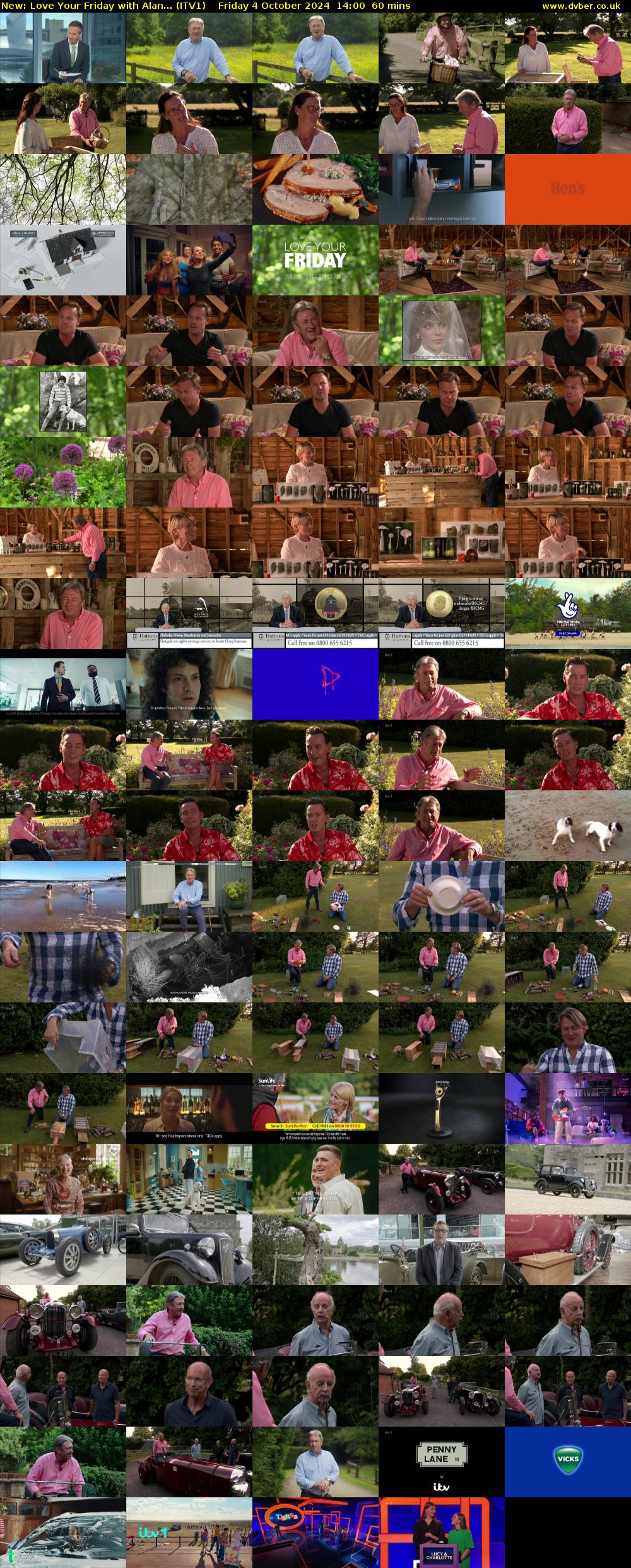 Love Your Friday with Alan... (ITV1) Friday 4 October 2024 14:00 - 15:00