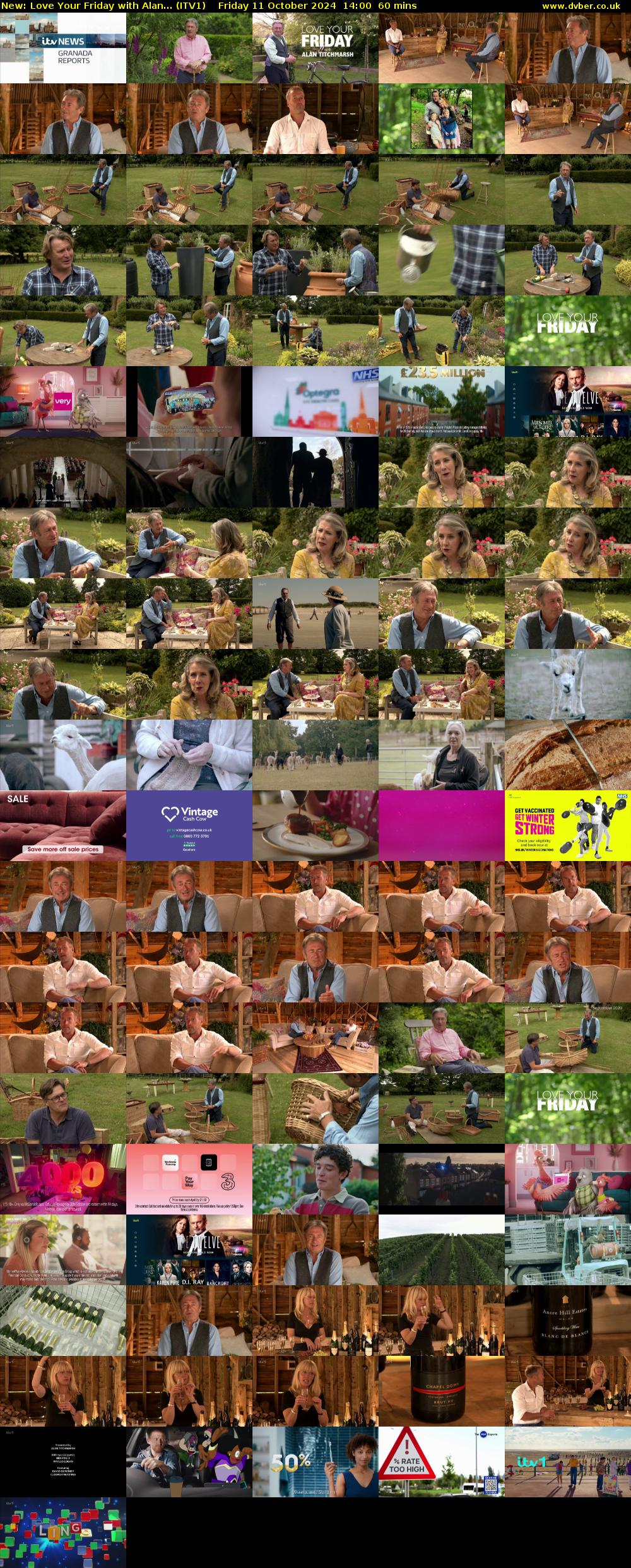 Love Your Friday with Alan... (ITV1) Friday 11 October 2024 14:00 - 15:00
