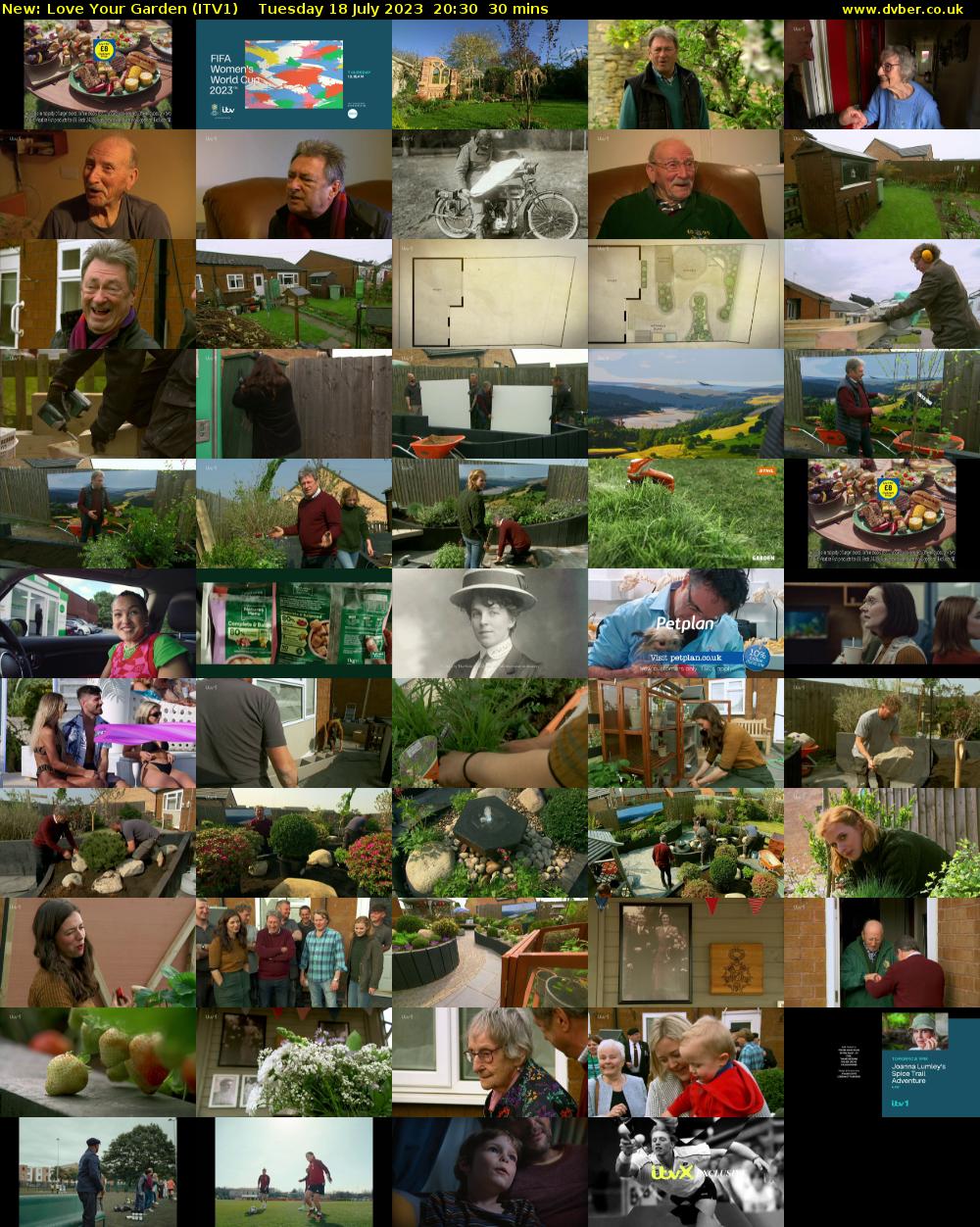Love Your Garden (ITV1) Tuesday 18 July 2023 20:30 - 21:00