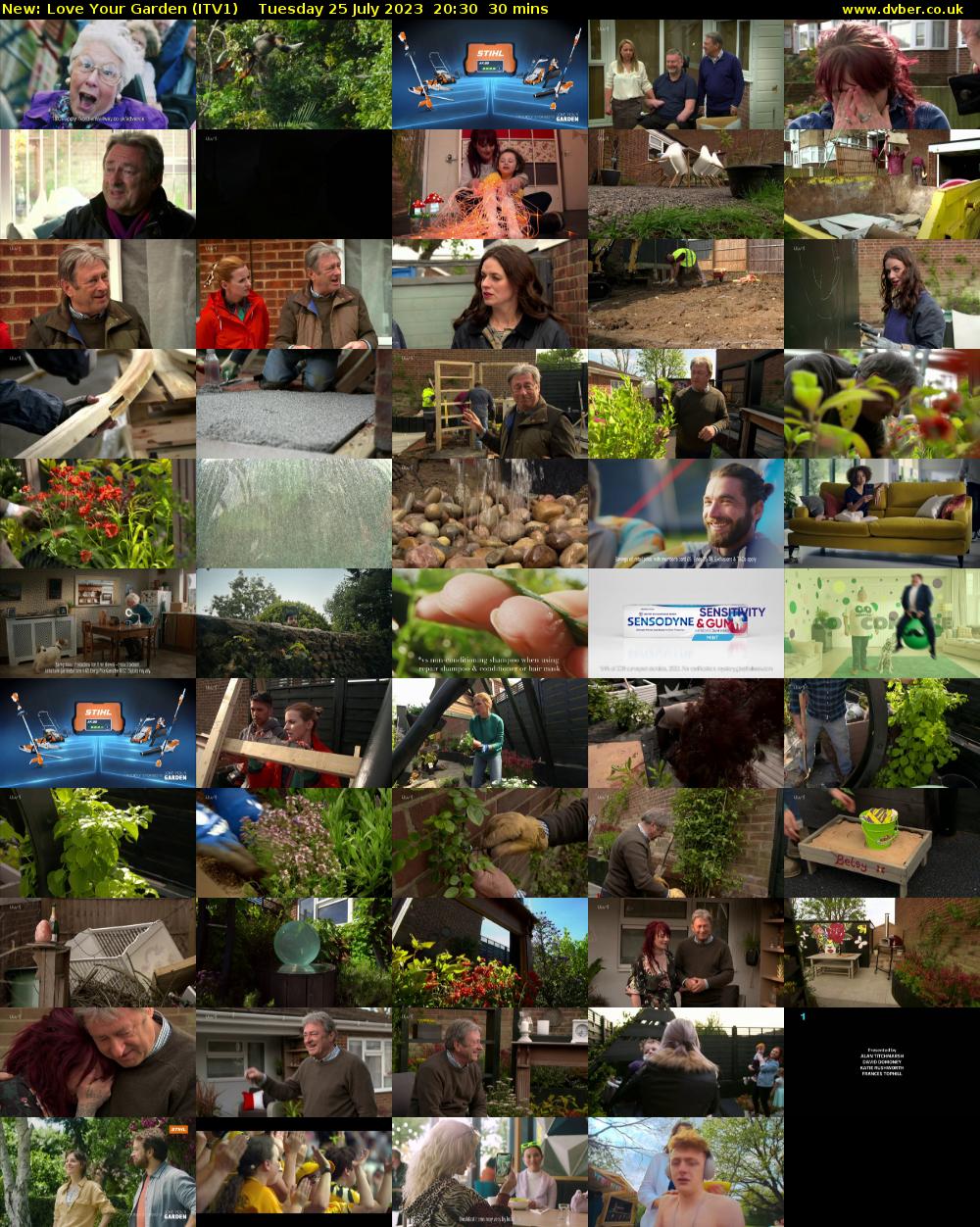 Love Your Garden (ITV1) Tuesday 25 July 2023 20:30 - 21:00