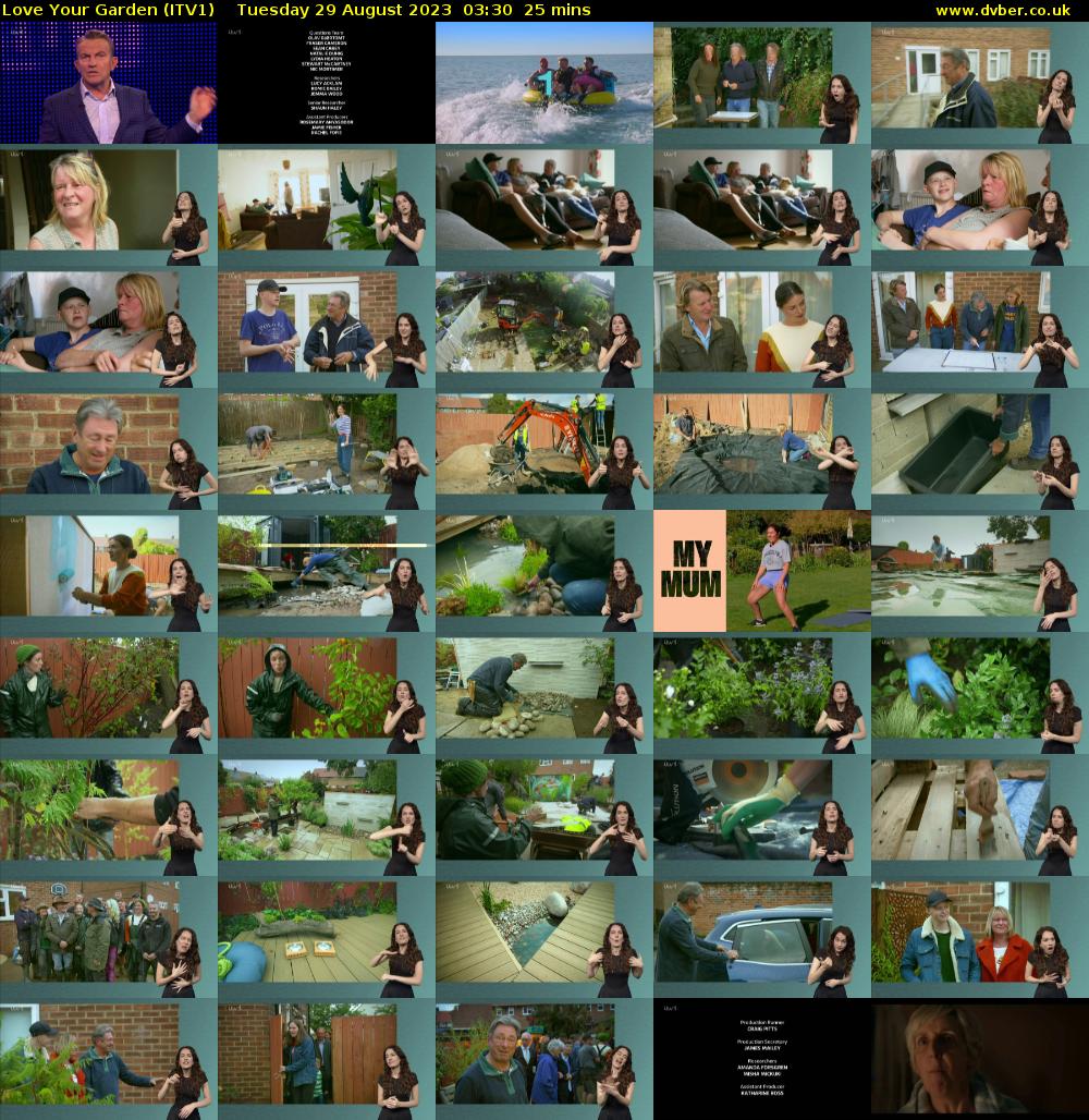 Love Your Garden (ITV1) Tuesday 29 August 2023 03:30 - 03:55
