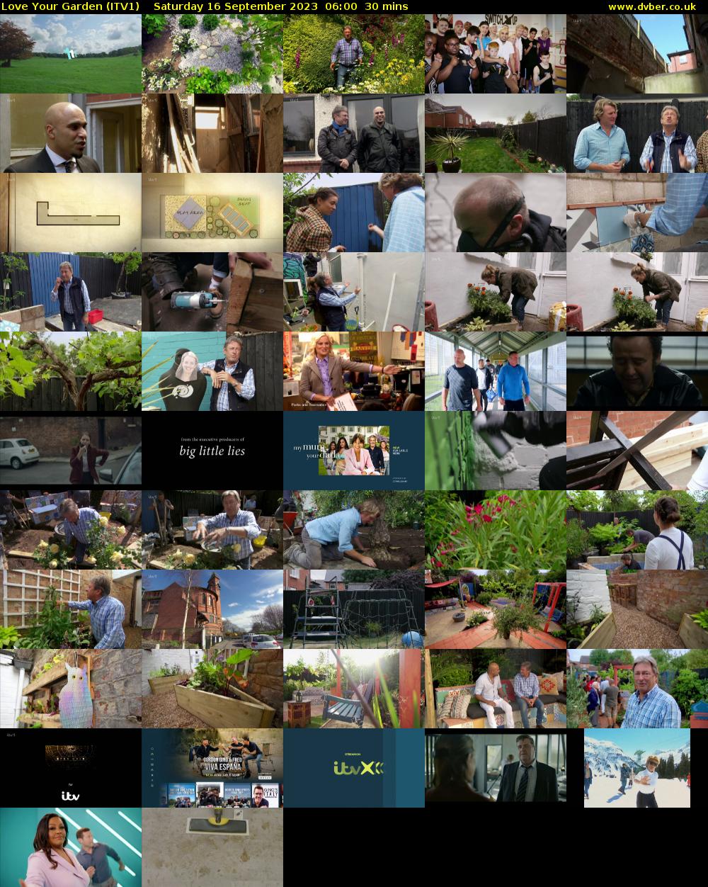 Love Your Garden (ITV1) Saturday 16 September 2023 06:00 - 06:30