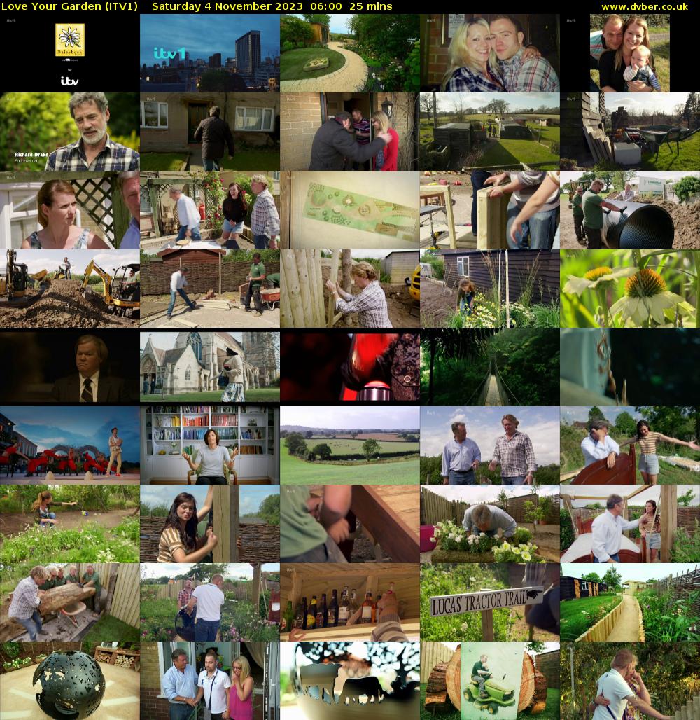 Love Your Garden (ITV1) Saturday 4 November 2023 06:00 - 06:25