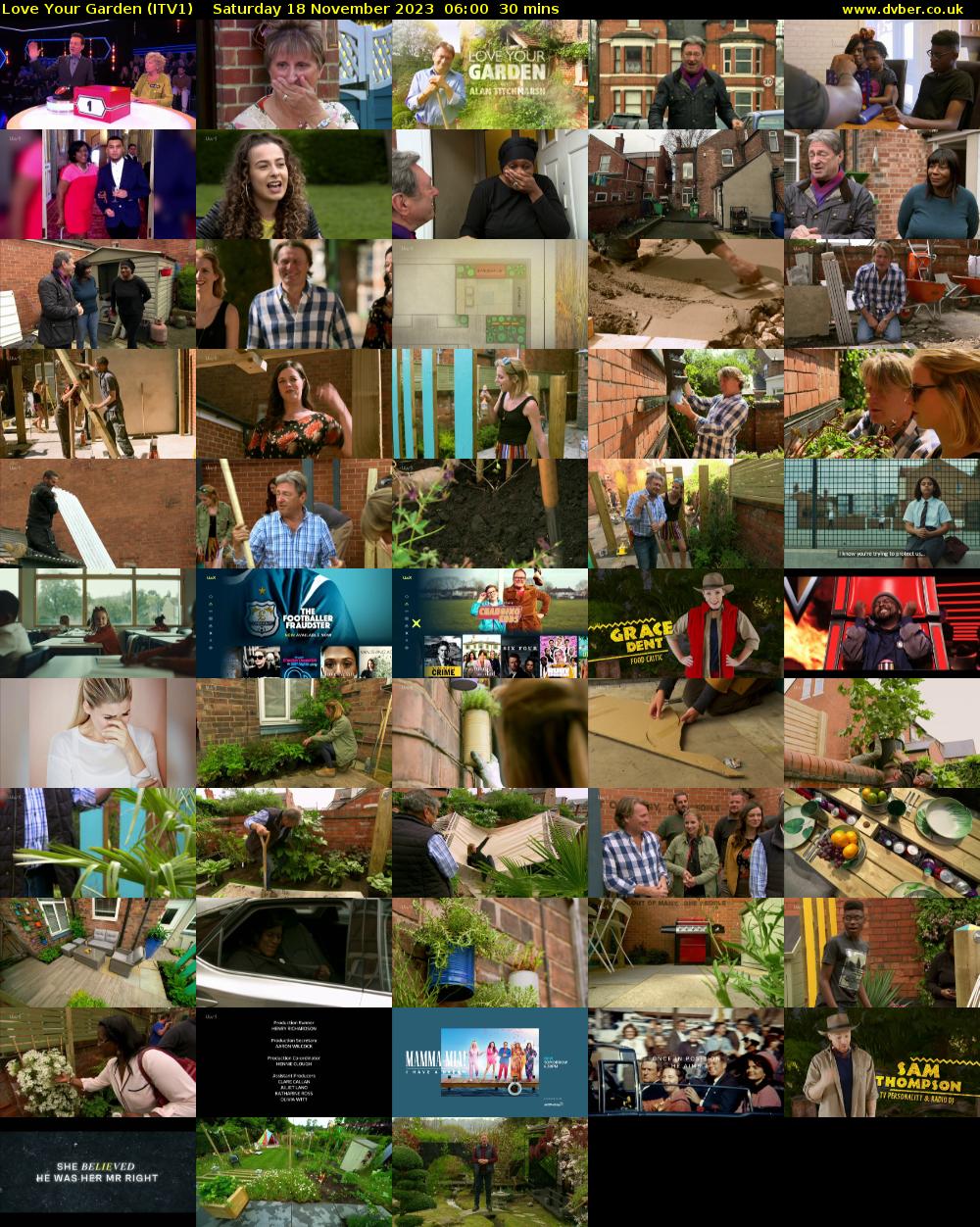 Love Your Garden (ITV1) Saturday 18 November 2023 06:00 - 06:30