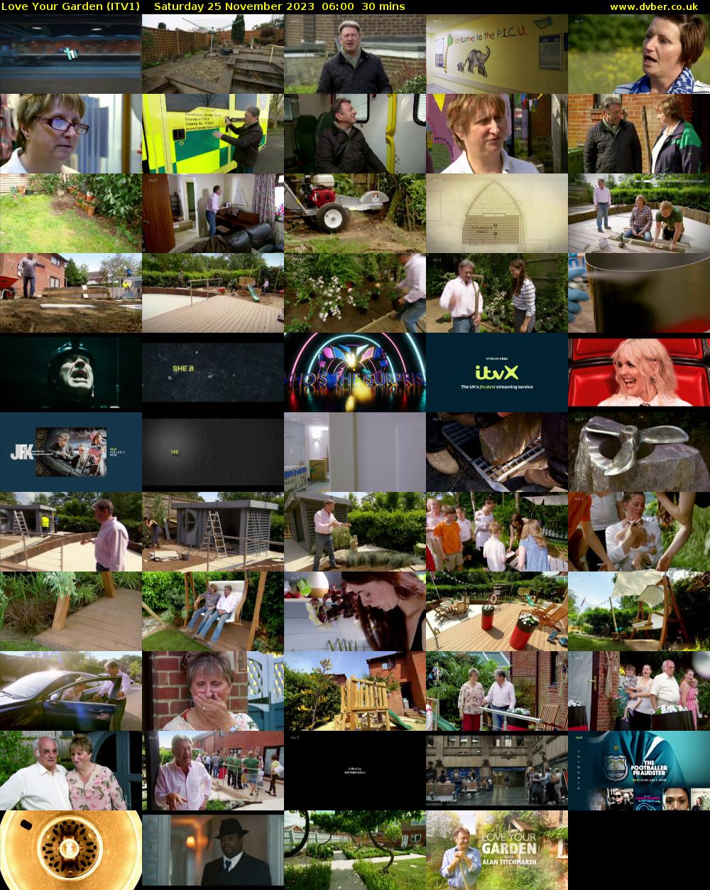 Love Your Garden (ITV1) Saturday 25 November 2023 06:00 - 06:30