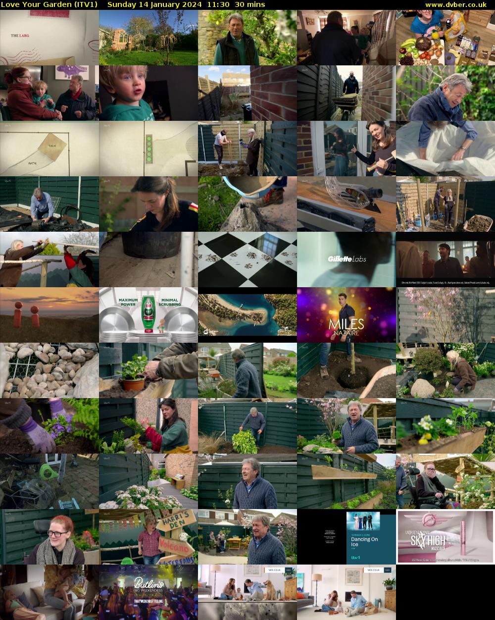 Love Your Garden (ITV1) Sunday 14 January 2024 11:30 - 12:00