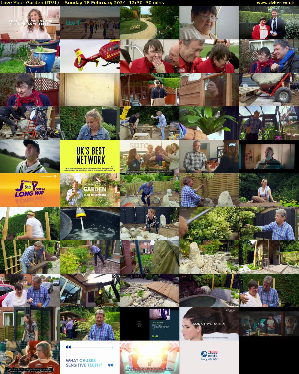 Love Your Garden (ITV1) Sunday 18 February 2024 12:30 - 13:00