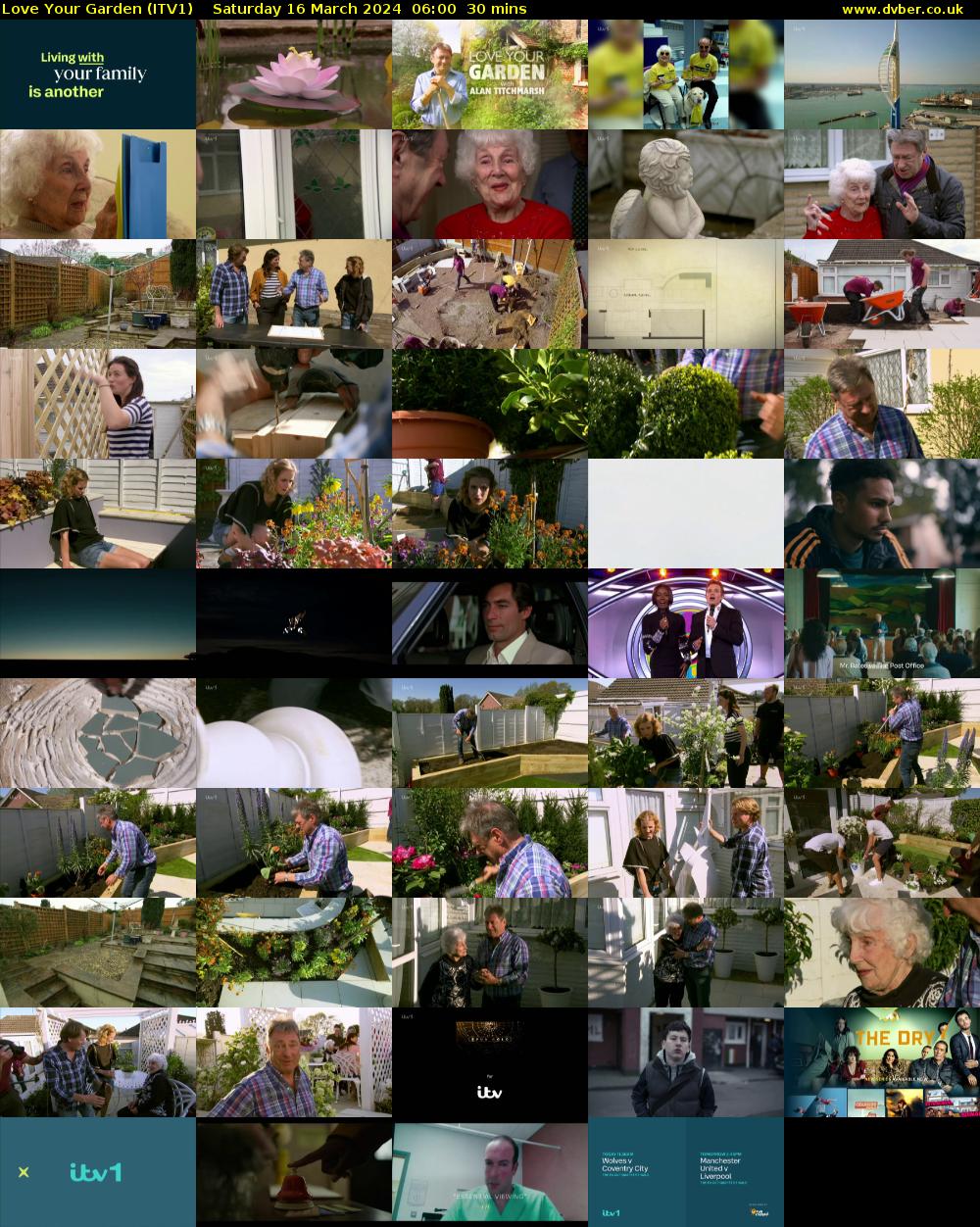 Love Your Garden (ITV1) Saturday 16 March 2024 06:00 - 06:30