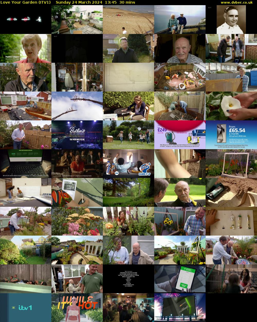Love Your Garden (ITV1) Sunday 24 March 2024 13:45 - 14:15