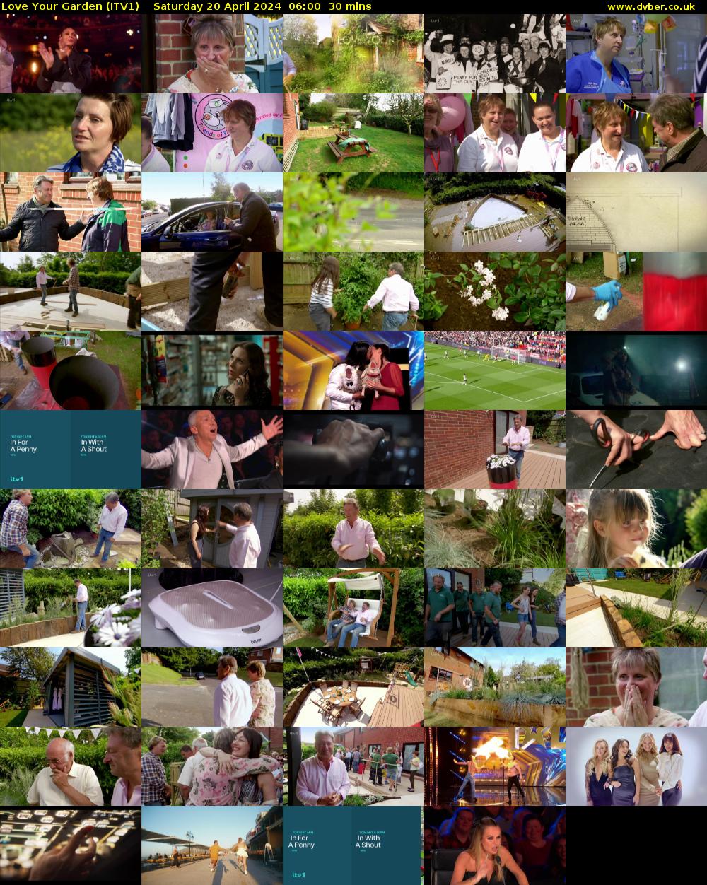 Love Your Garden (ITV1) Saturday 20 April 2024 06:00 - 06:30