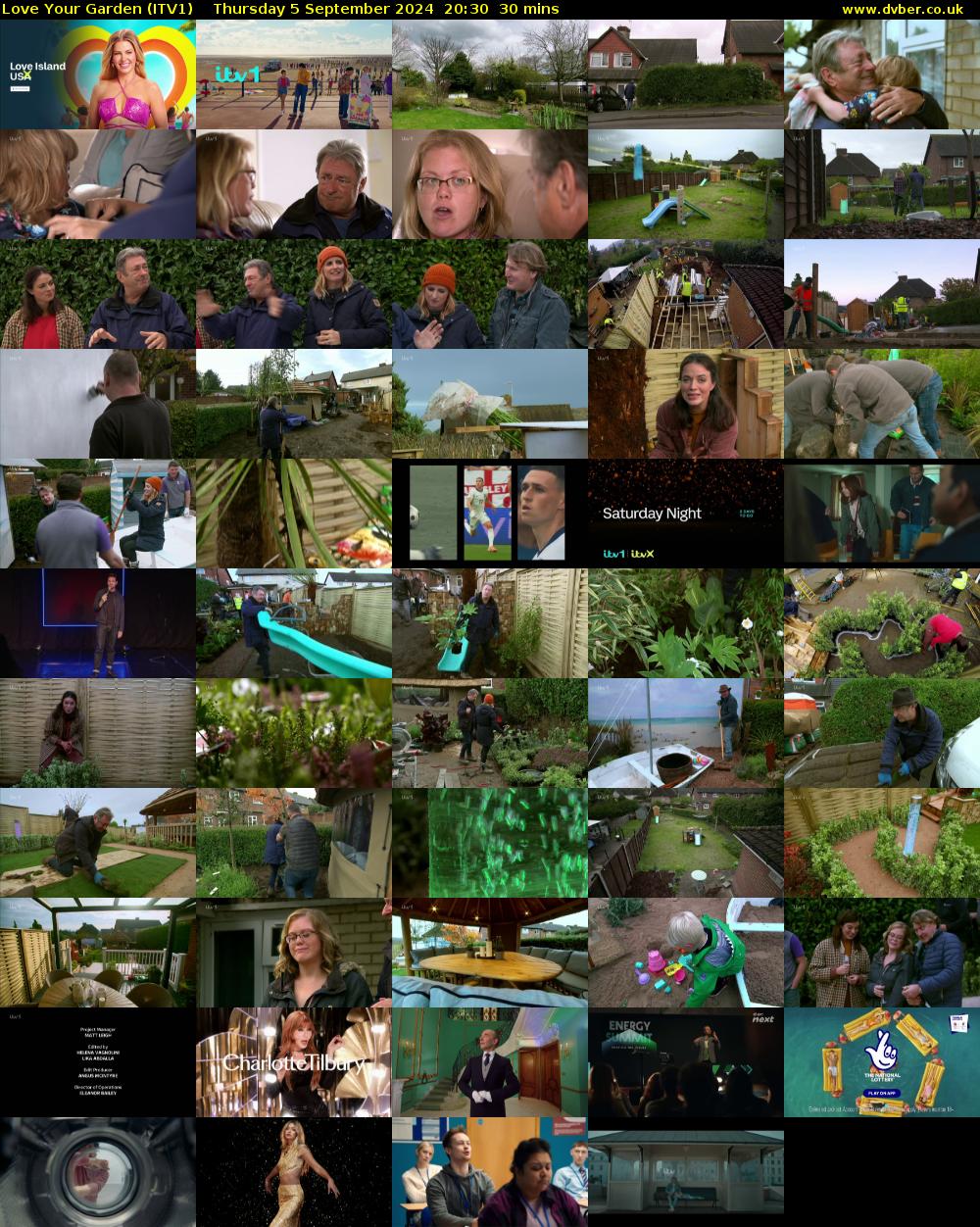 Love Your Garden (ITV1) Thursday 5 September 2024 20:30 - 21:00