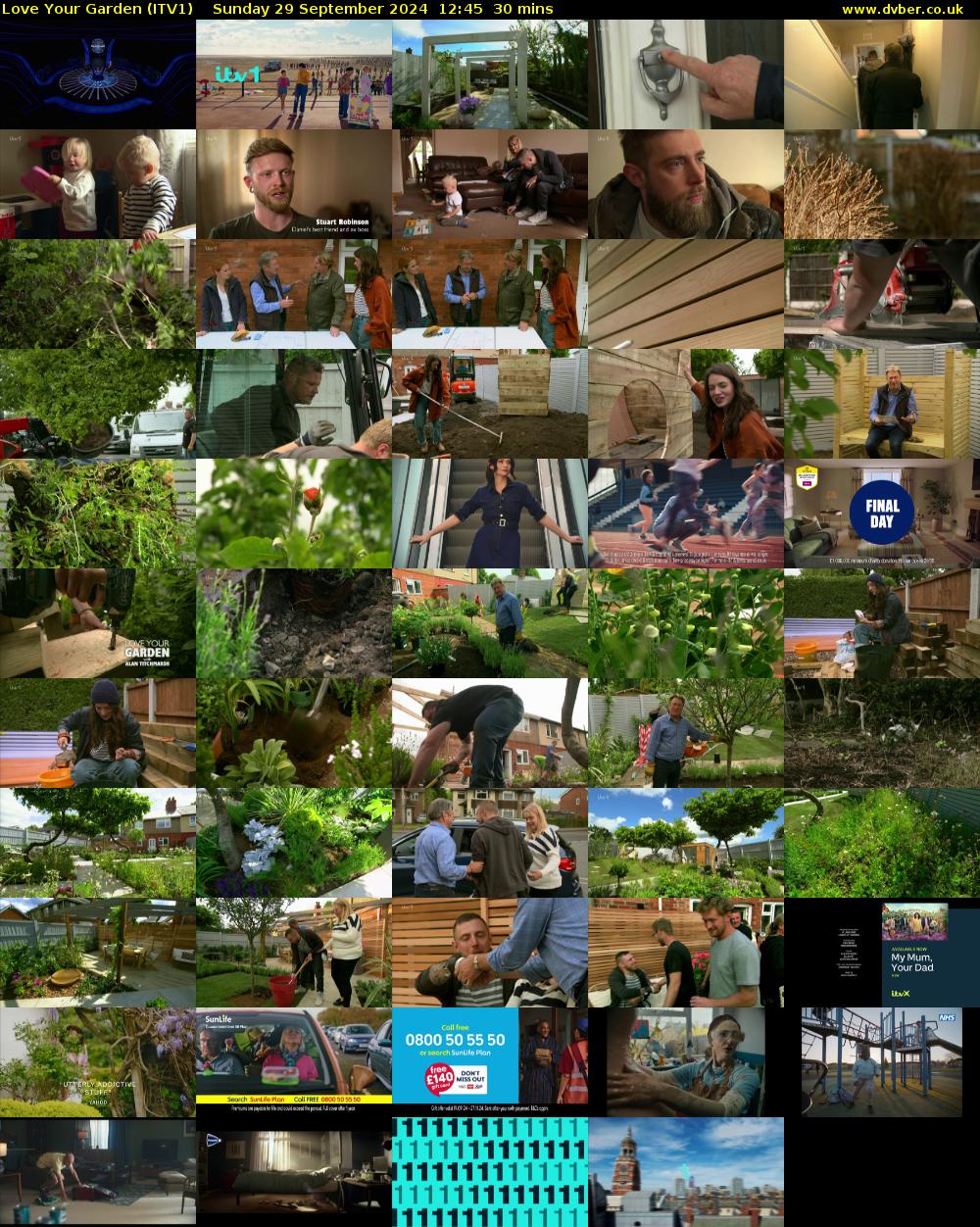 Love Your Garden (ITV1) Sunday 29 September 2024 12:45 - 13:15