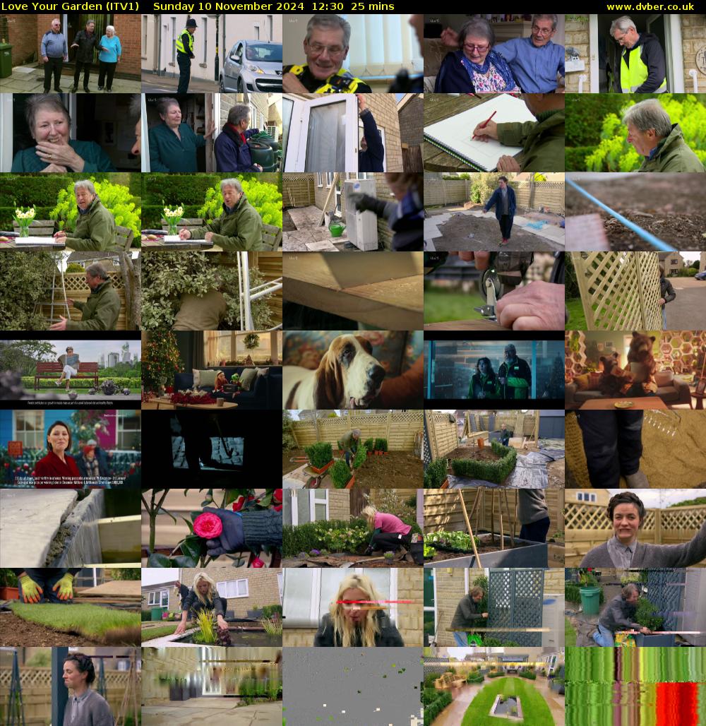 Love Your Garden (ITV1) Sunday 10 November 2024 12:30 - 12:55