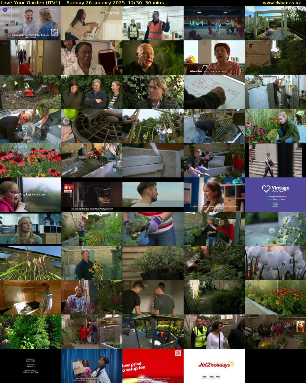 Love Your Garden (ITV1) Sunday 26 January 2025 12:30 - 13:00