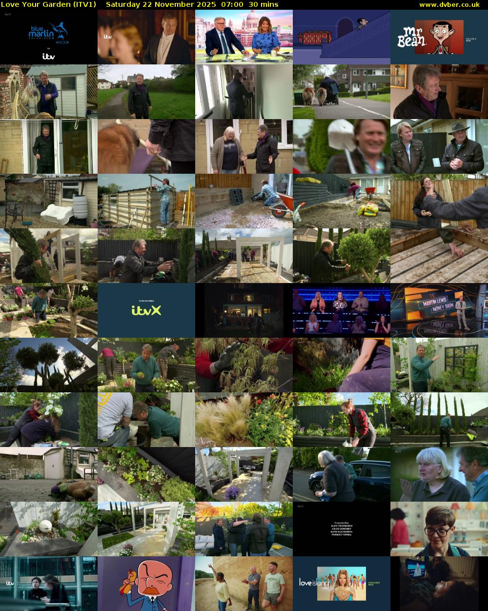 Love Your Garden (ITV1) Saturday 22 November 2025 07:00 - 07:30