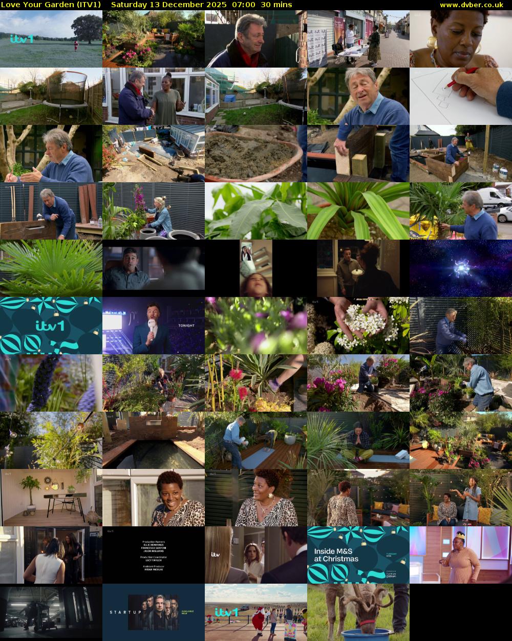 Love Your Garden (ITV1) Saturday 13 December 2025 07:00 - 07:30