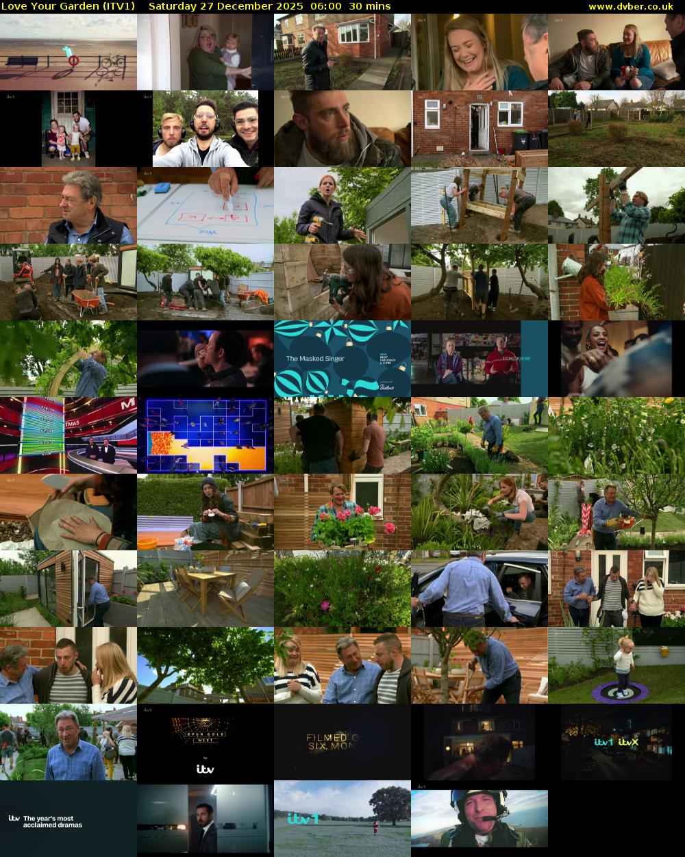 Love Your Garden (ITV1) Saturday 27 December 2025 06:00 - 06:30