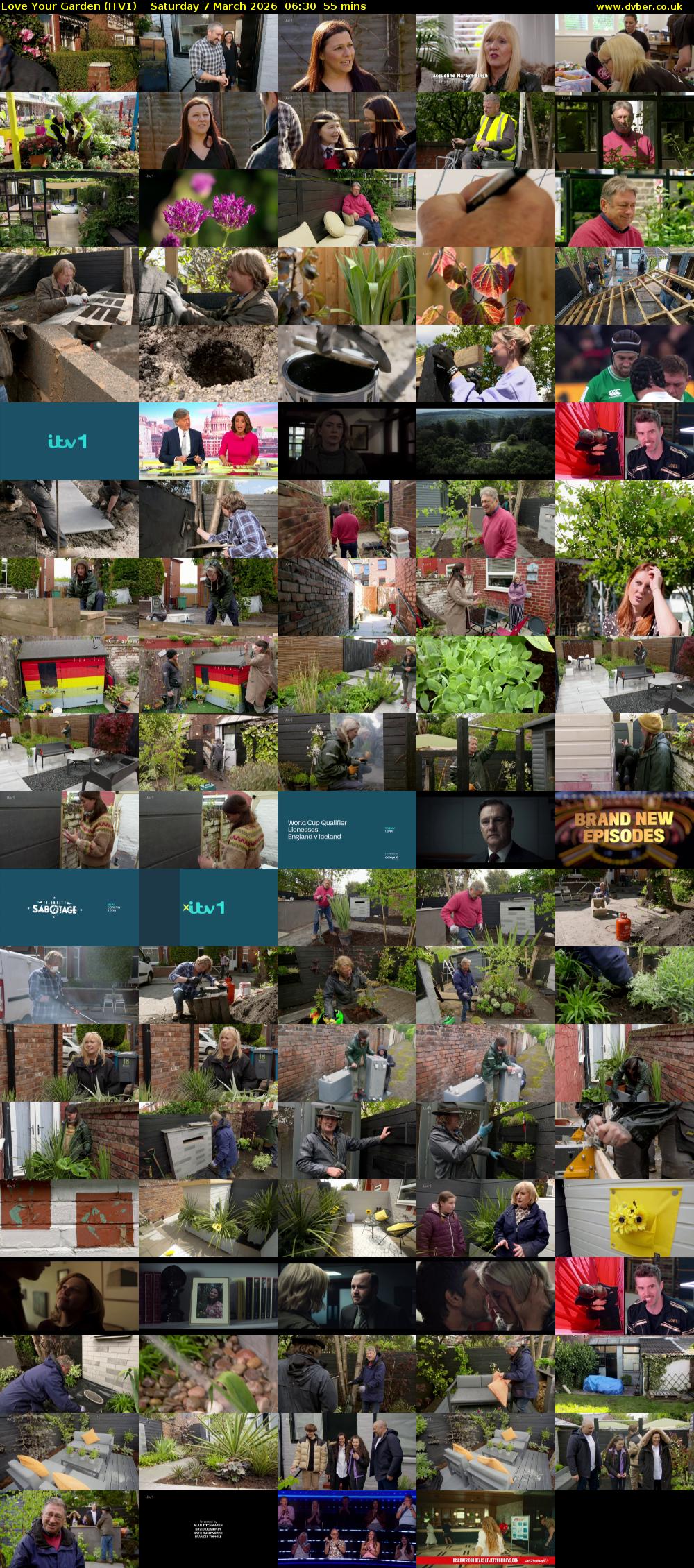 Love Your Garden (ITV1) Saturday 7 March 2026 06:30 - 07:25