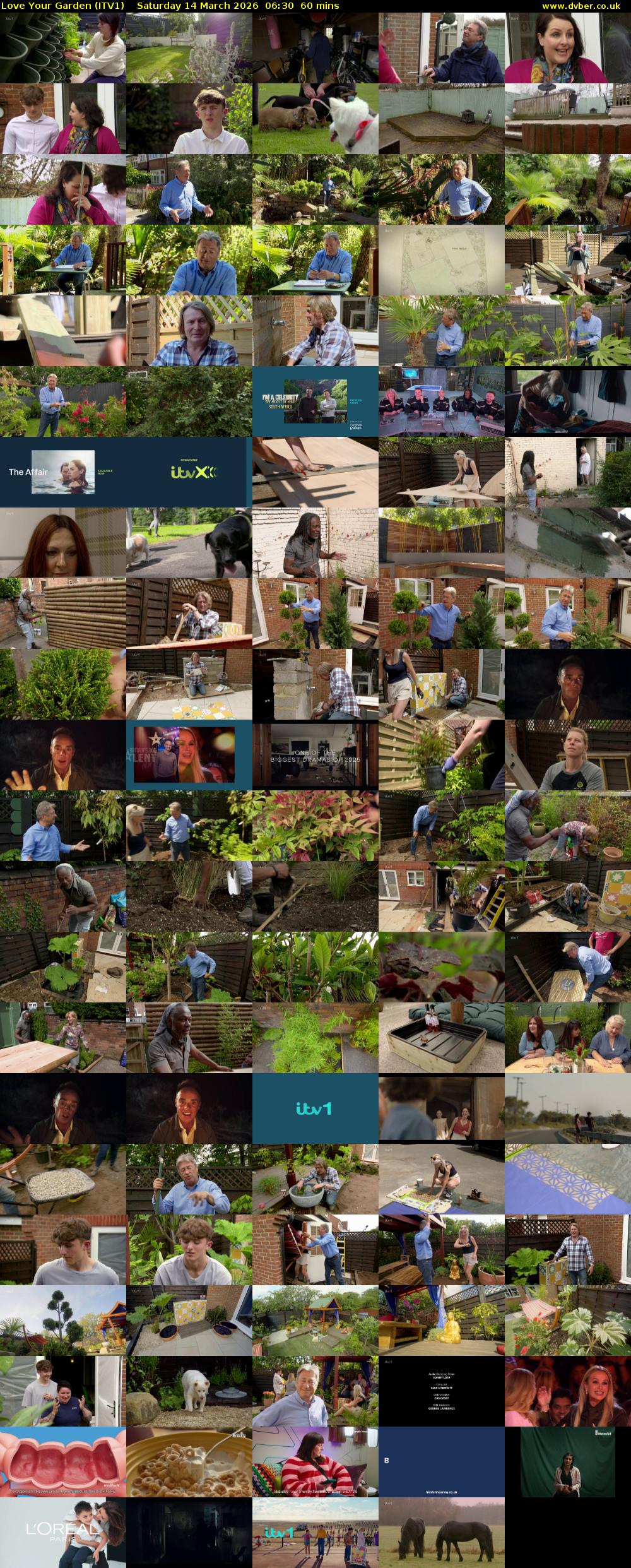 Love Your Garden (ITV1) Saturday 14 March 2026 06:30 - 07:30