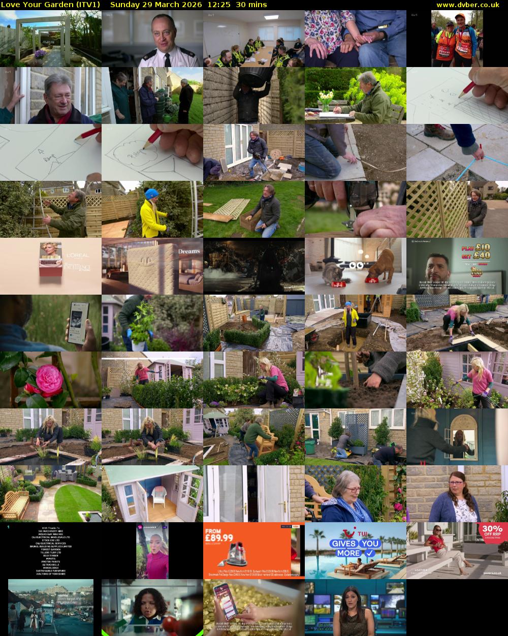 Love Your Garden (ITV1) Sunday 29 March 2026 12:25 - 12:55