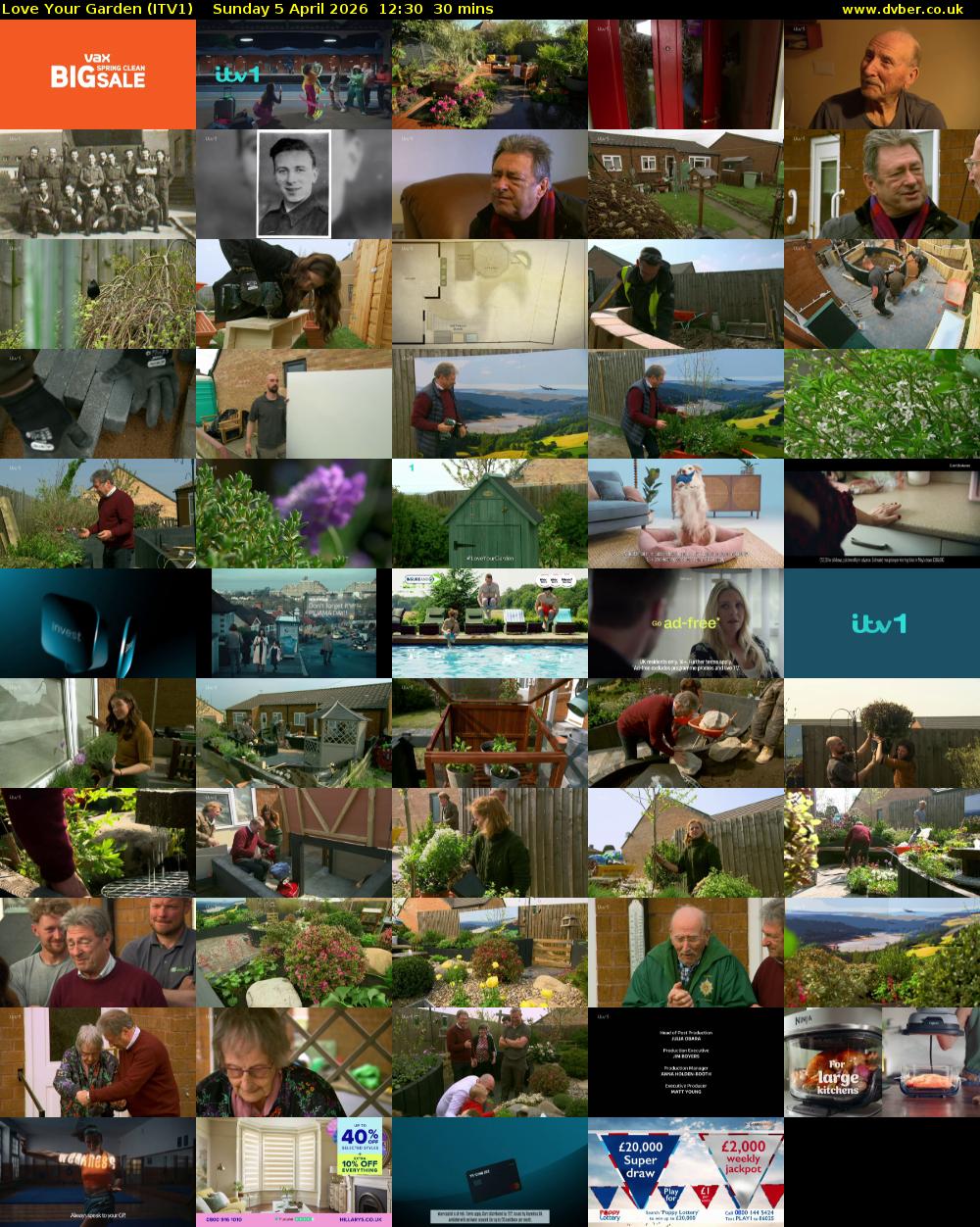 Love Your Garden (ITV1) Sunday 5 April 2026 12:30 - 13:00